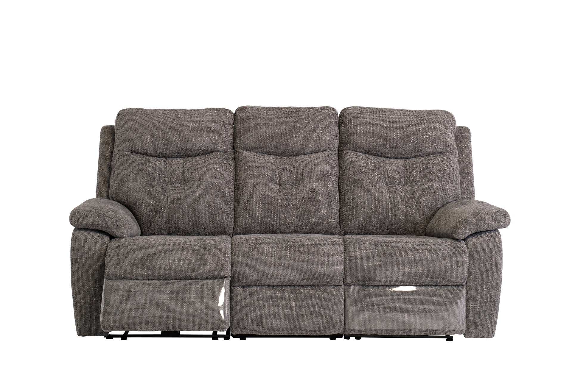 Sonia Fabric Electric 3 Seater Recliner - Graphite