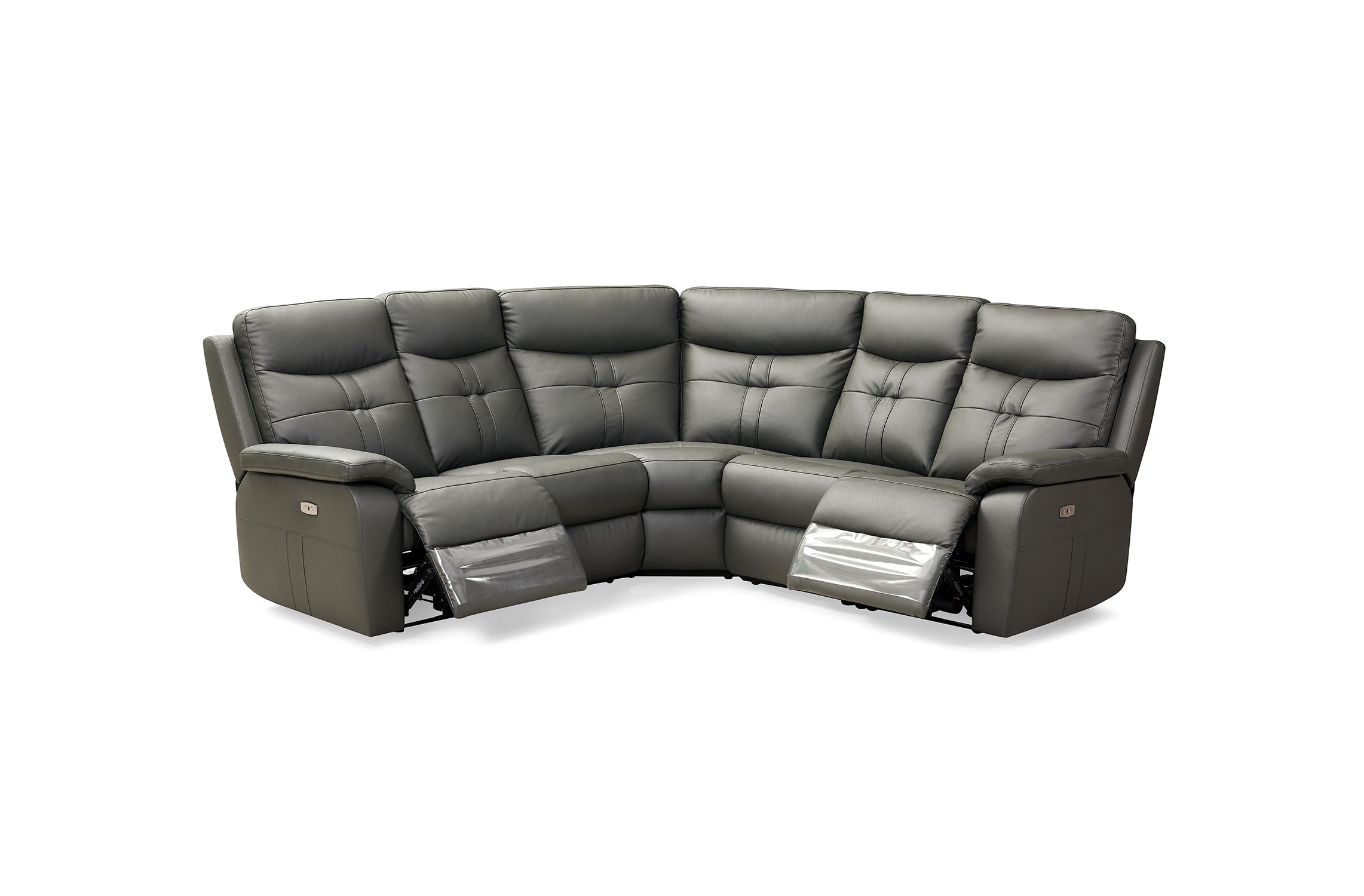 Ciara Leather Electric Recliner Corner Sofa