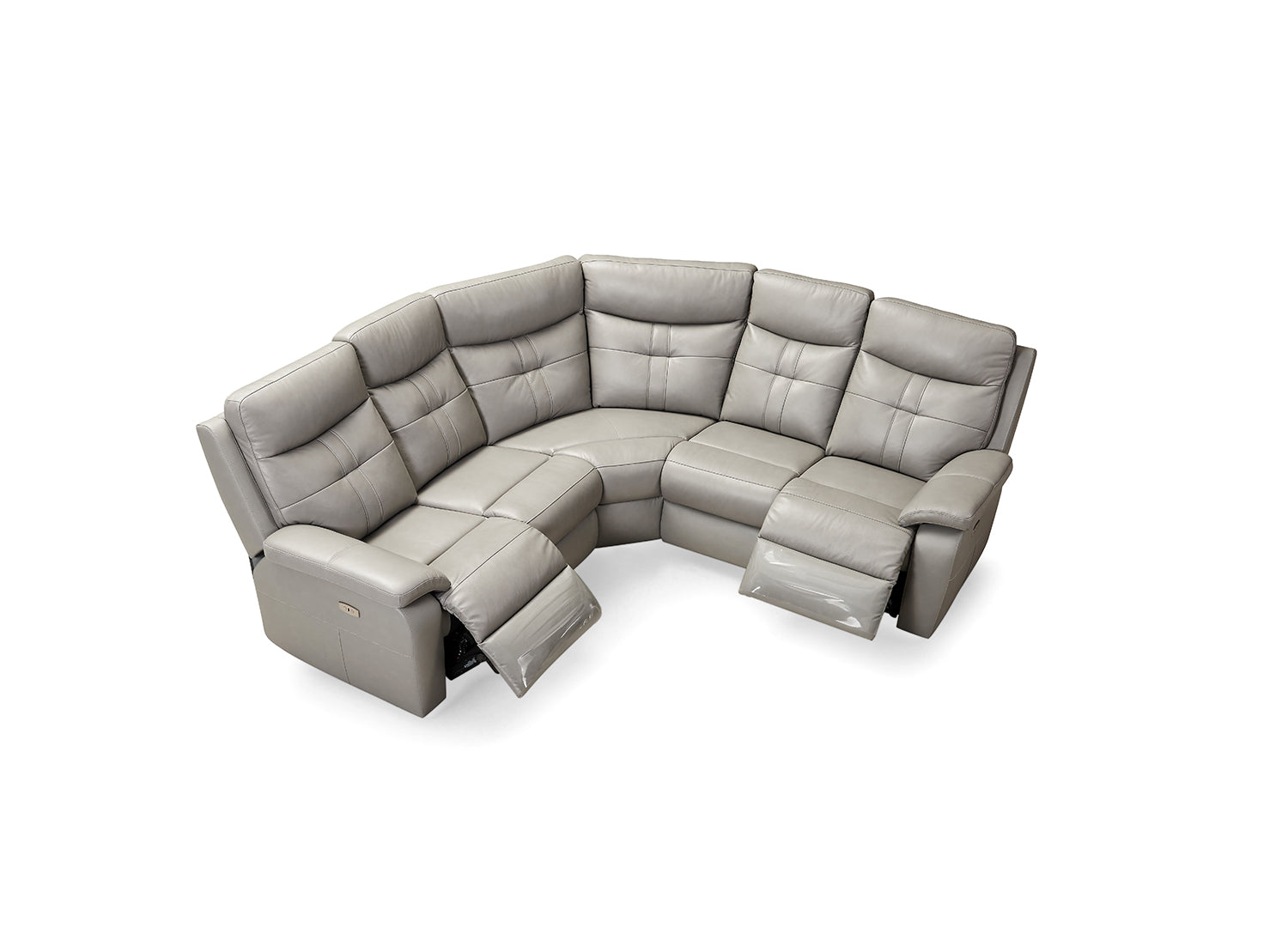 Ciara Leather Electric Recliner Corner Sofa