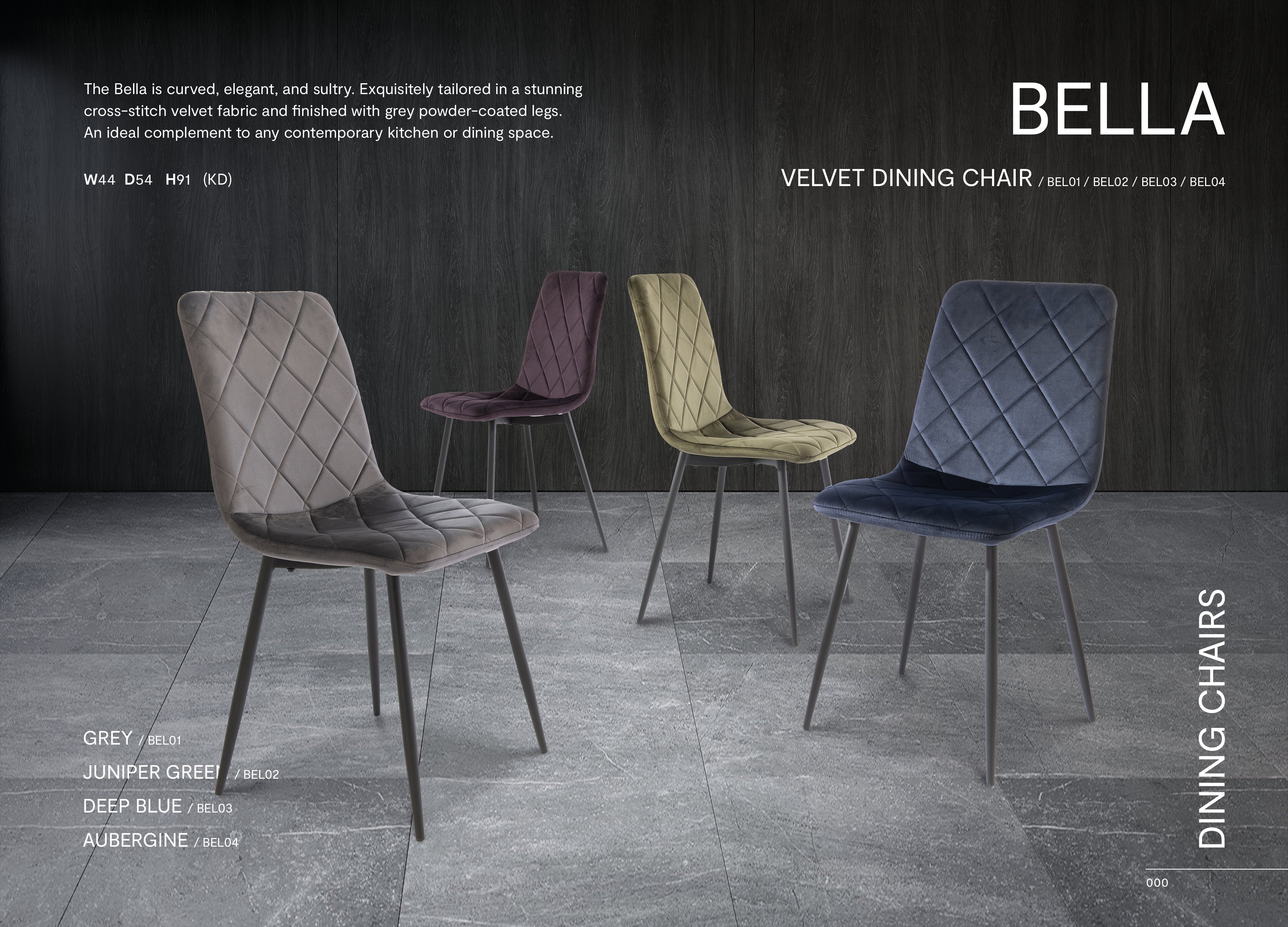 Bella Velvet Dining Chair