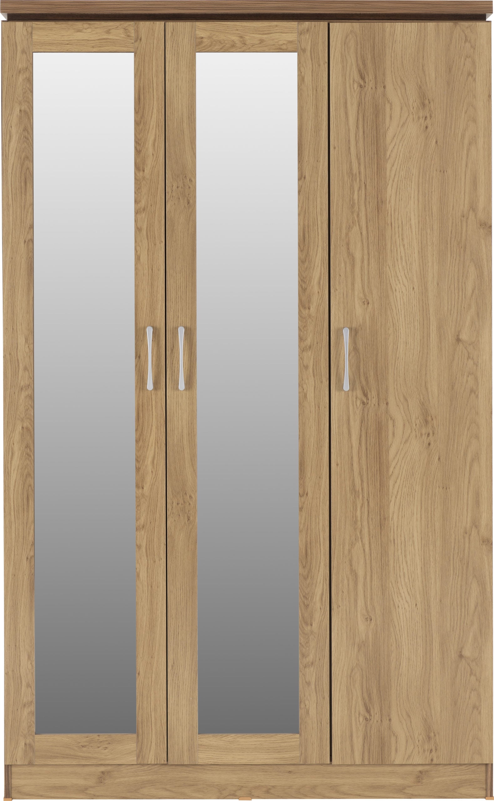 3 door mirrored wardrobe