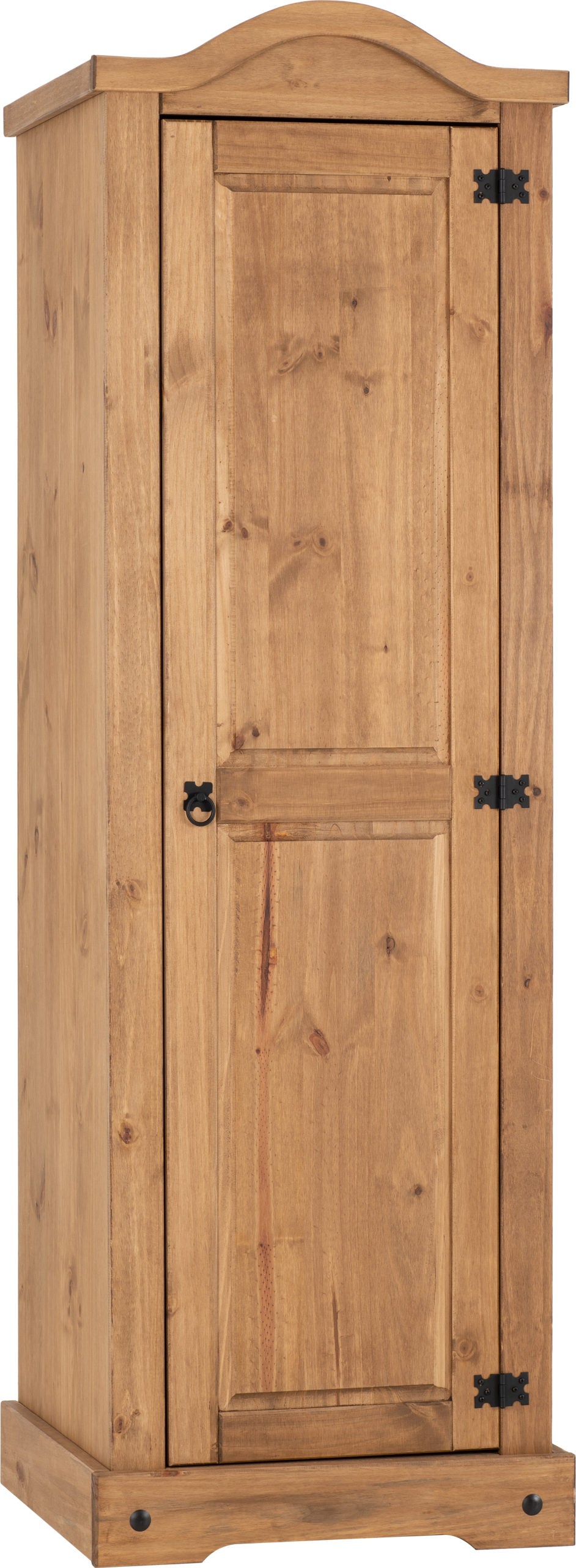 Corona 1 Door Wardrobe Distressed Waxed Pine
