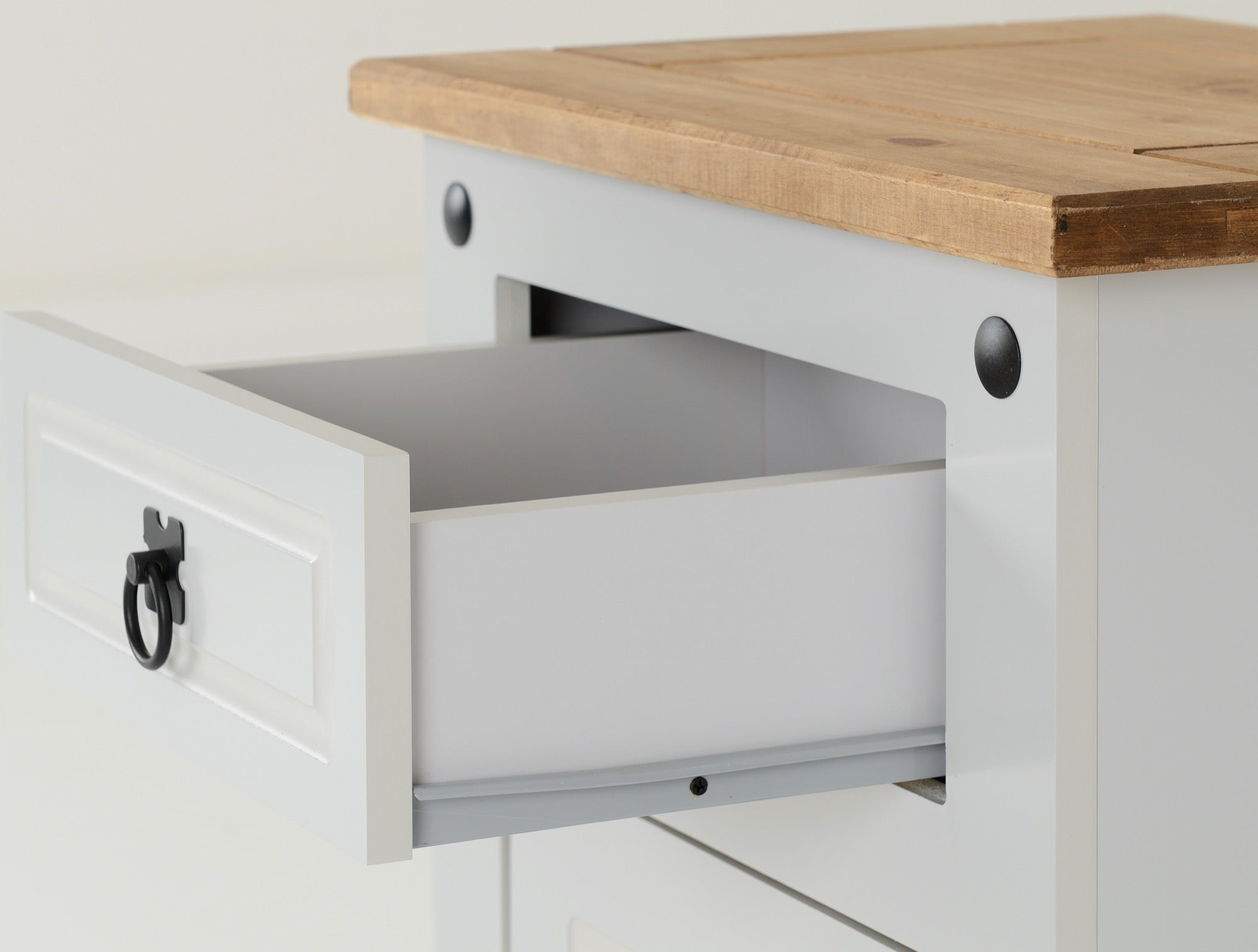 slim grey bedside cabinets