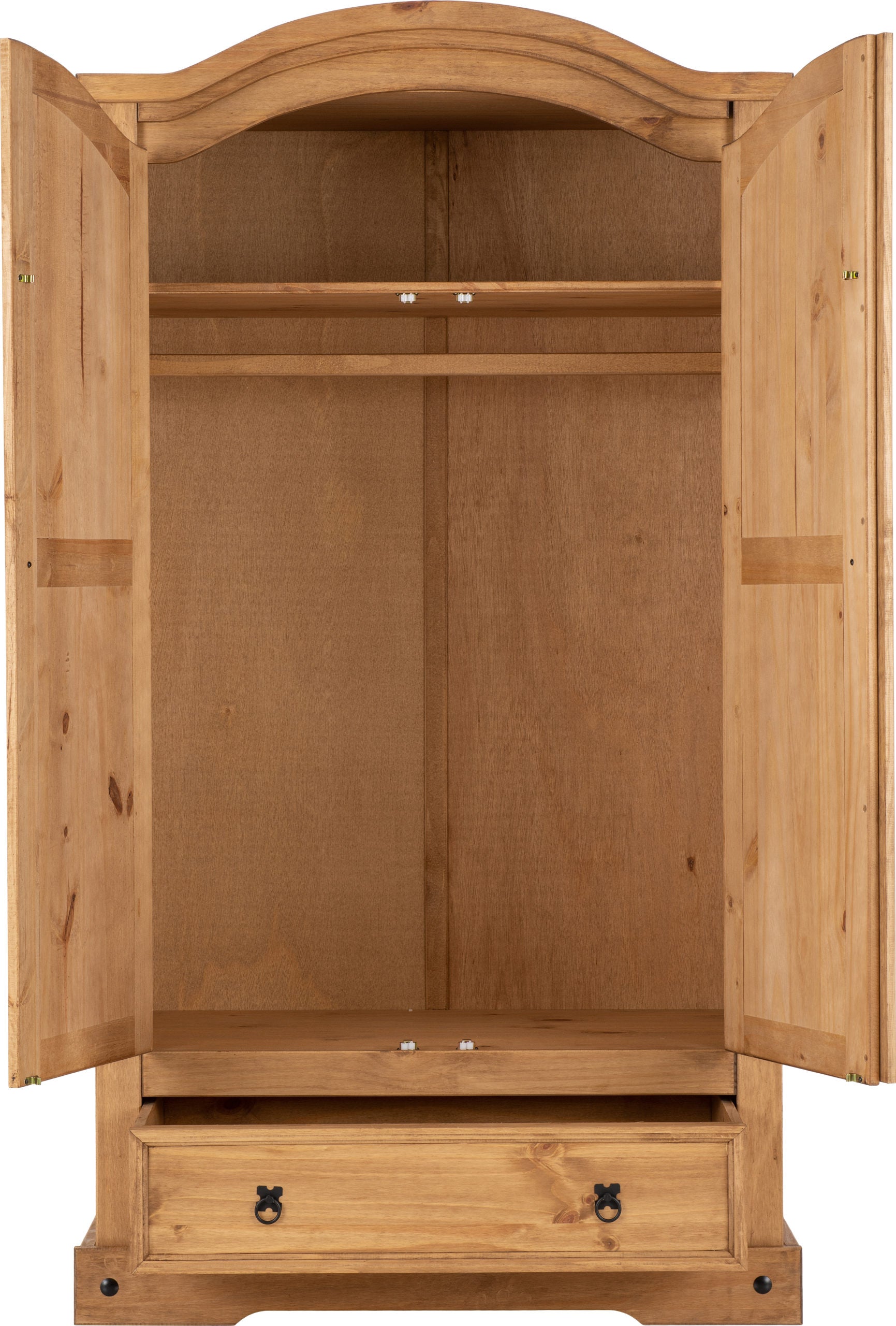 2 door oak wardrobe with drawers