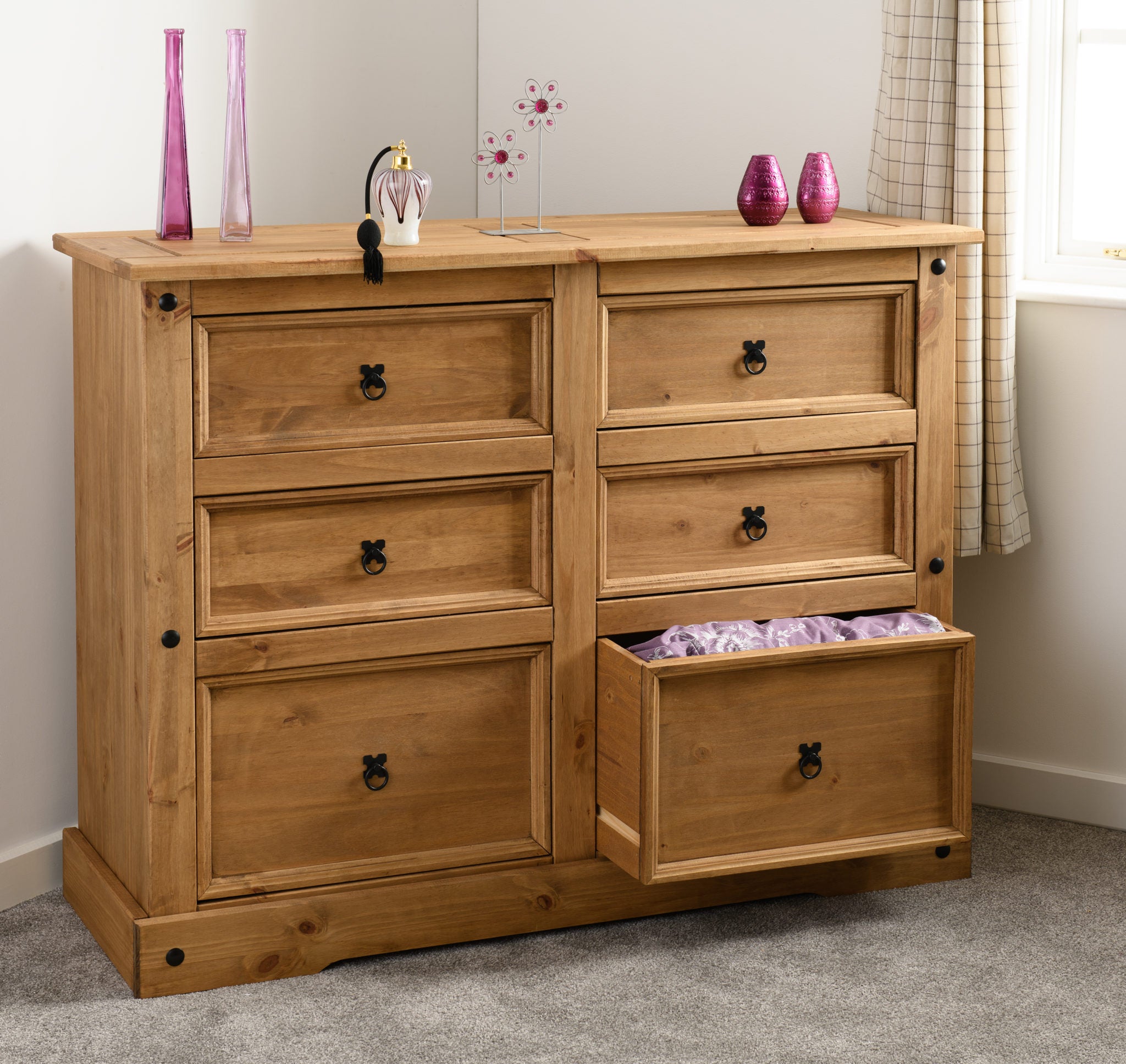 distressed waxed pine furniture