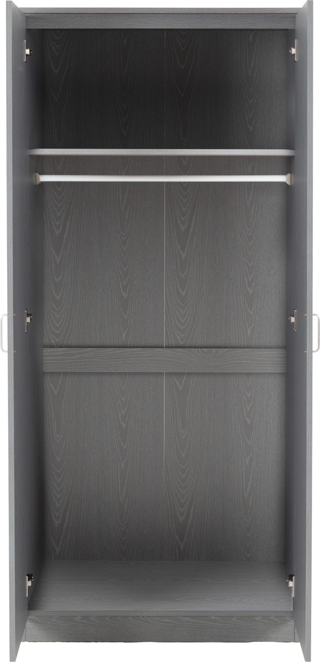 grey wardrobe 2 door