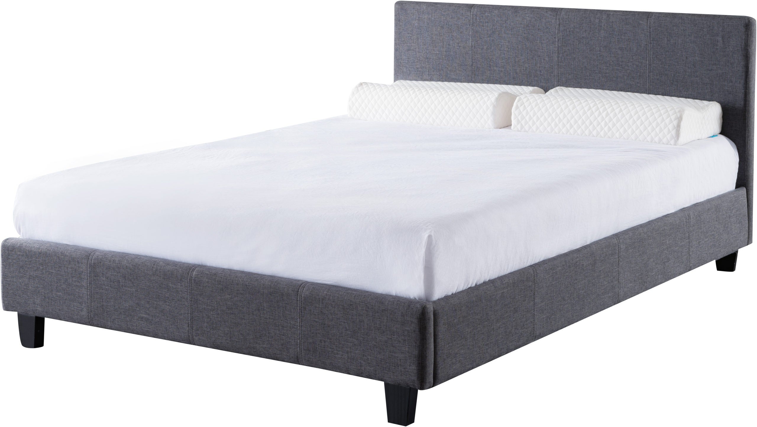 Prado 4'6" Bed Grey Fabric
