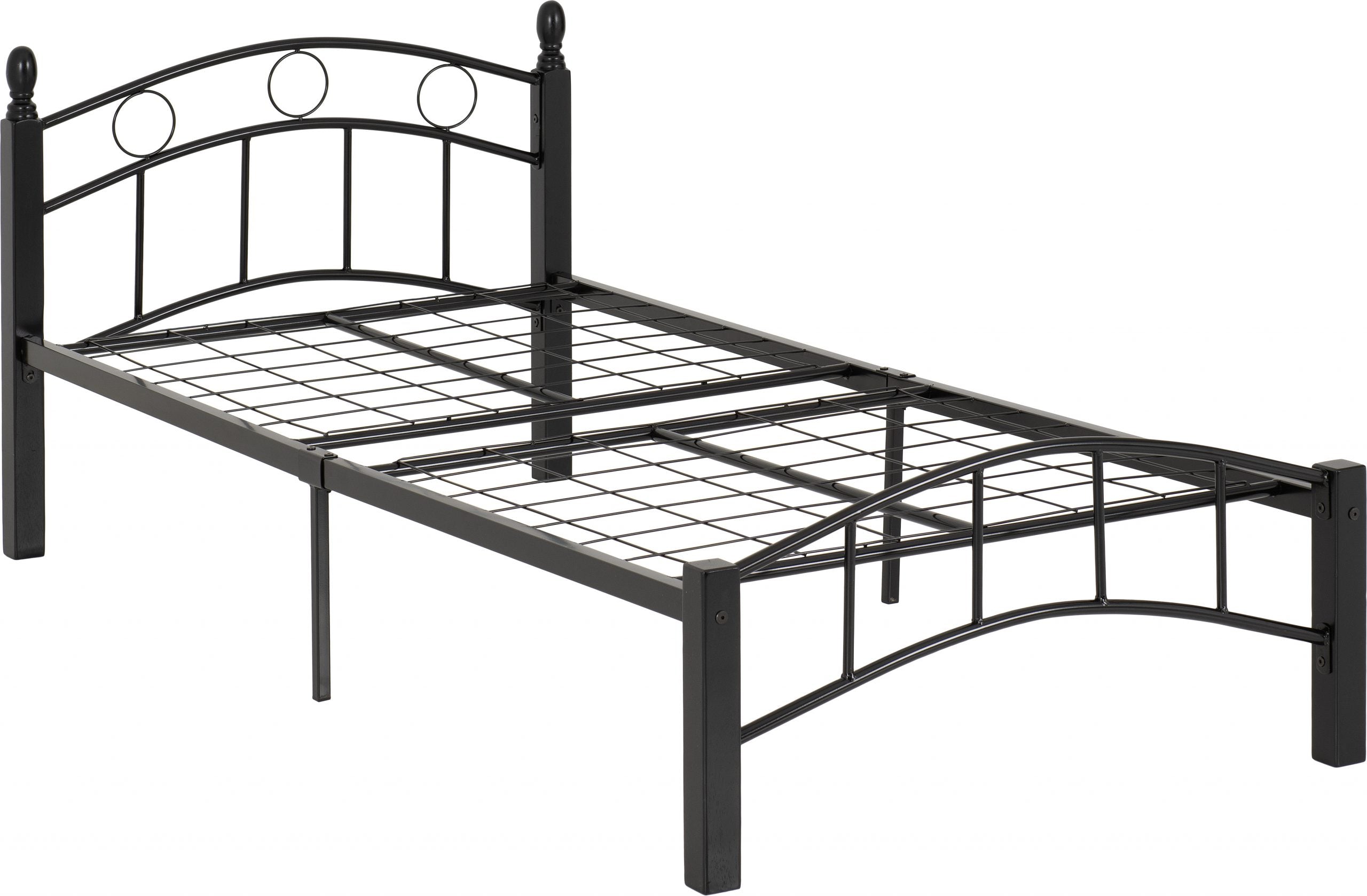 Luton 3' Bed Black/Black