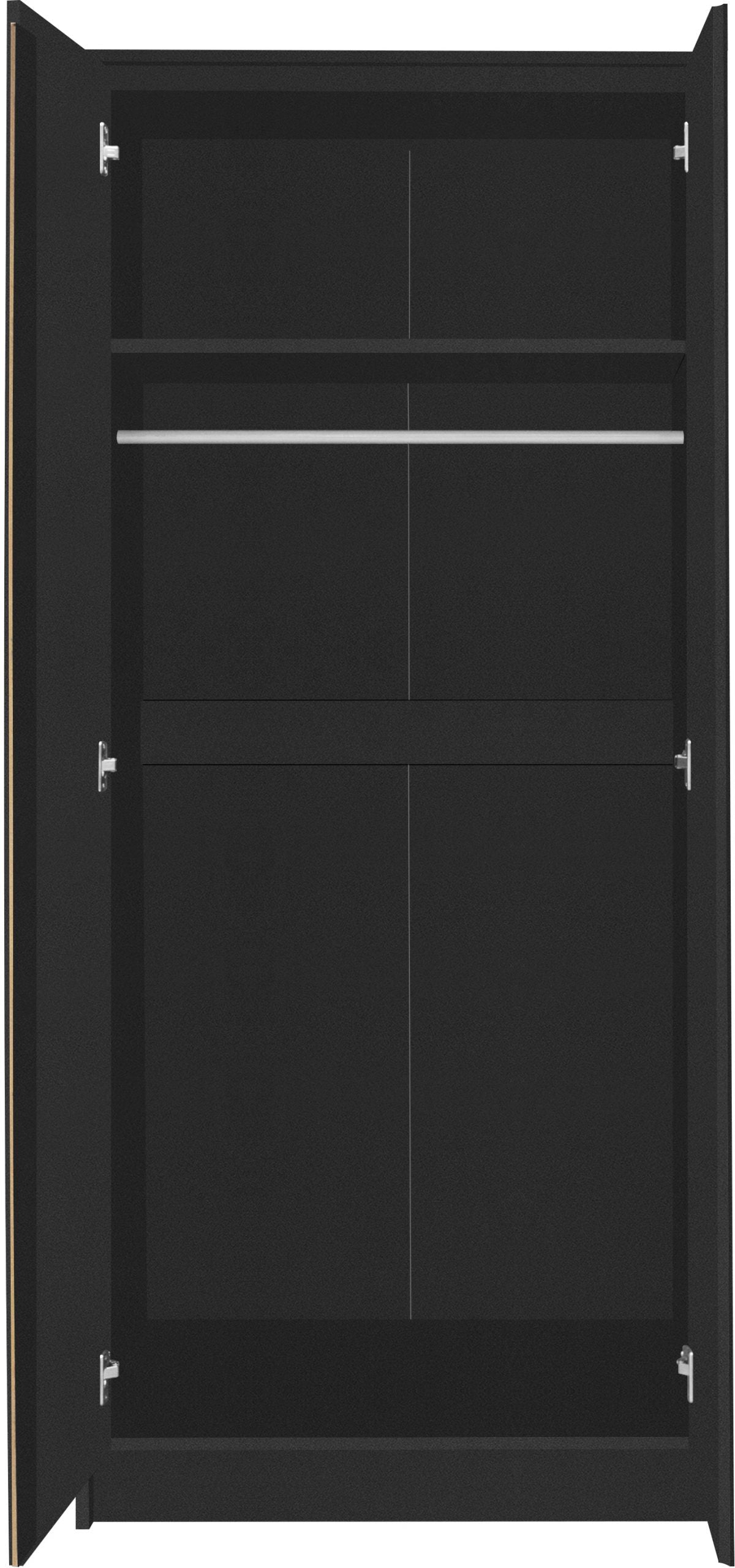 black gloss wardrobe