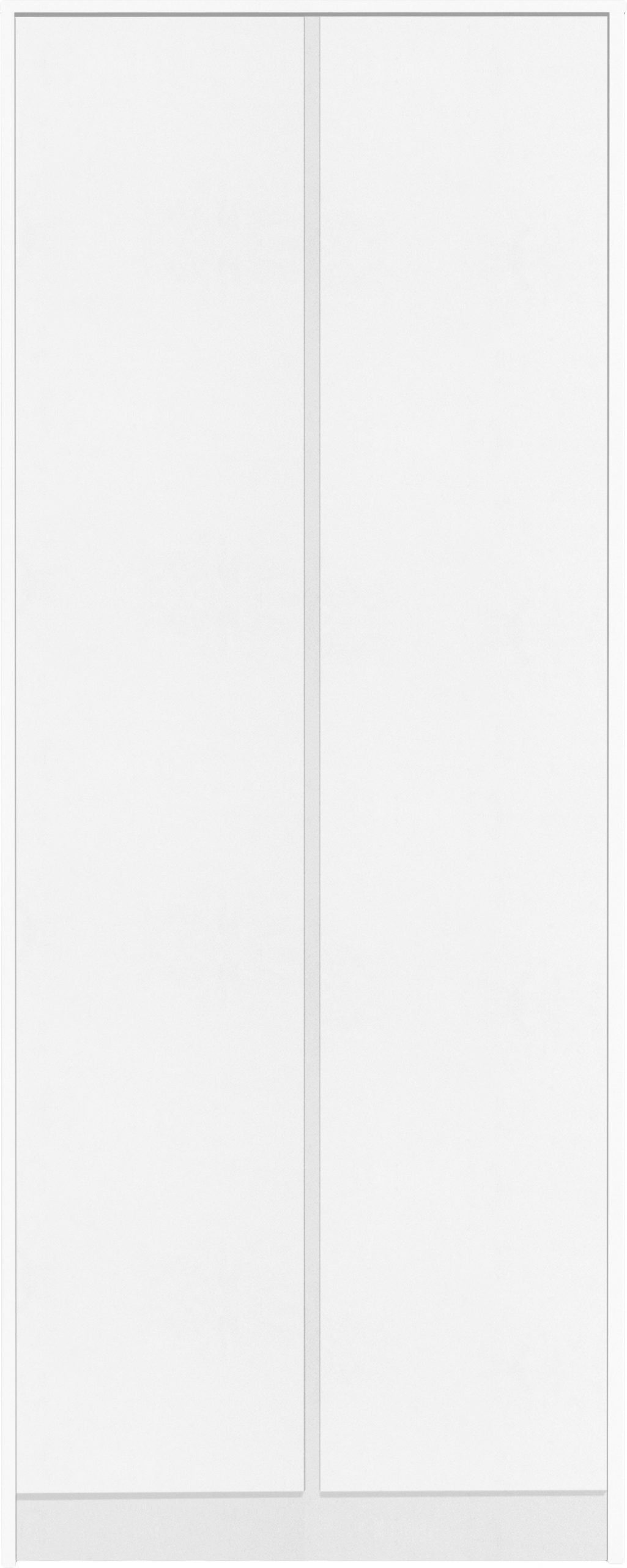 2 door wardrobe white