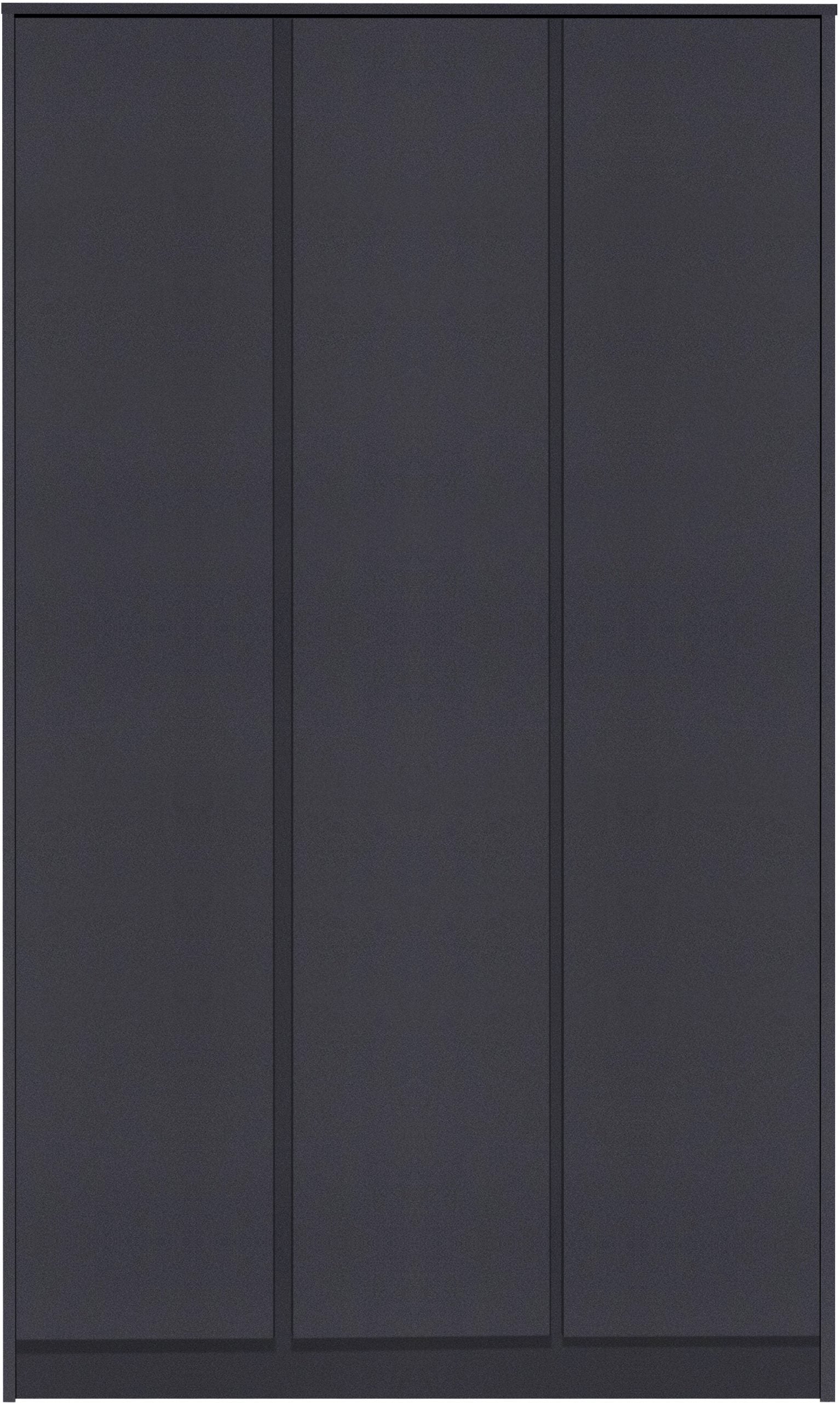 3 door wardrobe grey