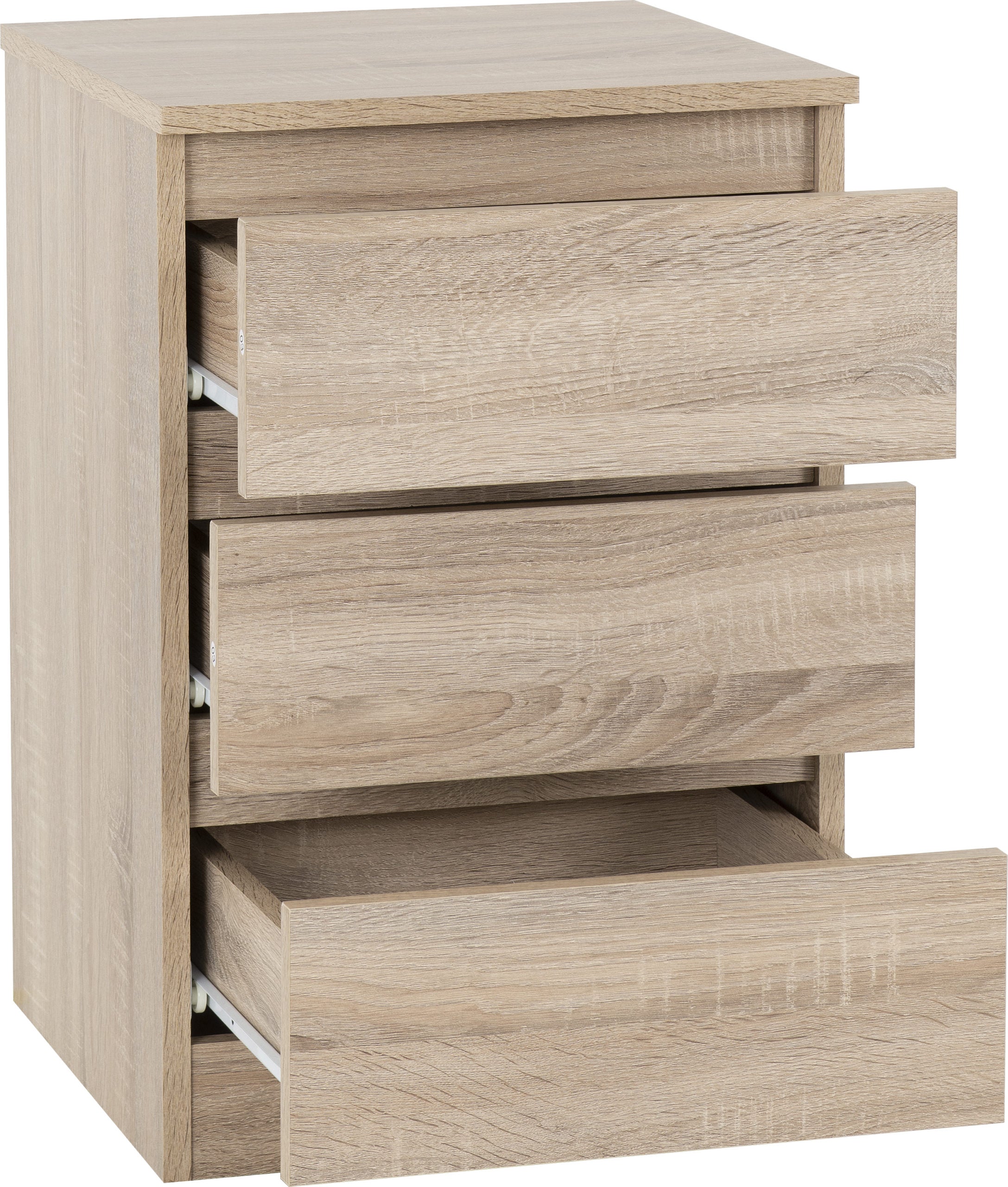 3 drawer bedside