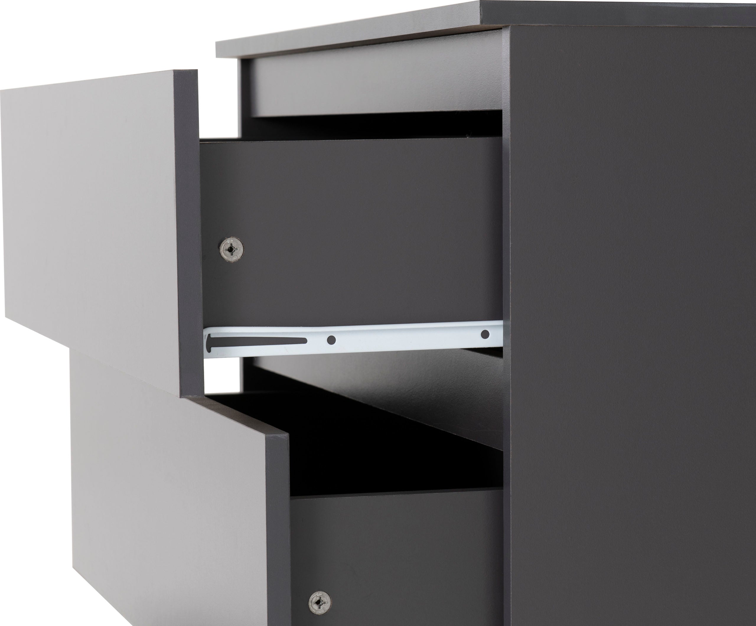 3 drawer grey dresser