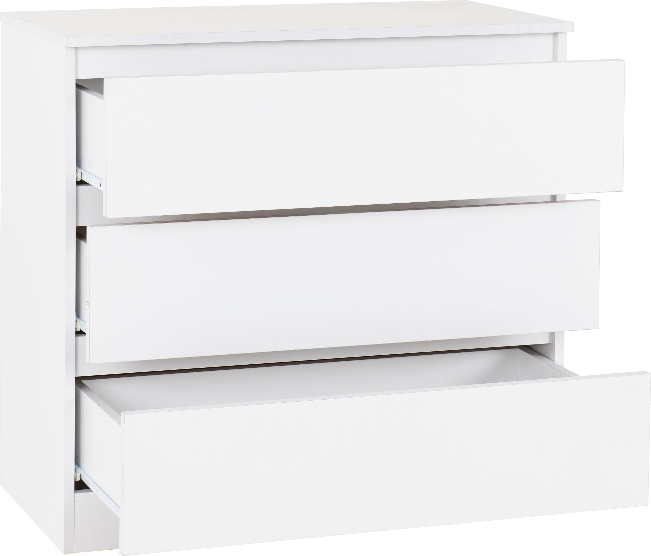 white 3 drawer dresser
