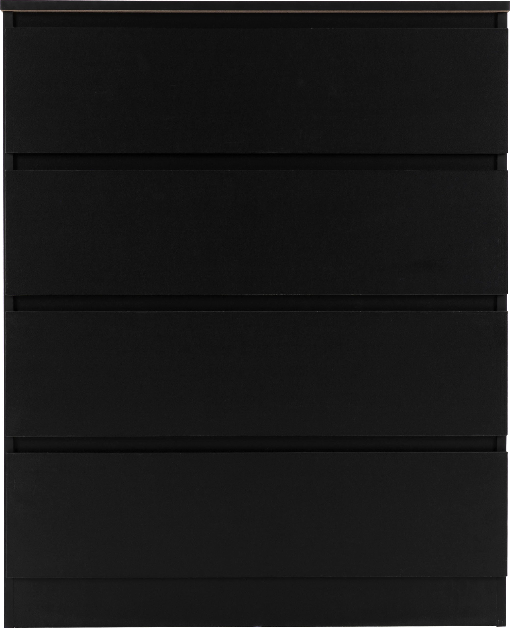 black four drawer dresser