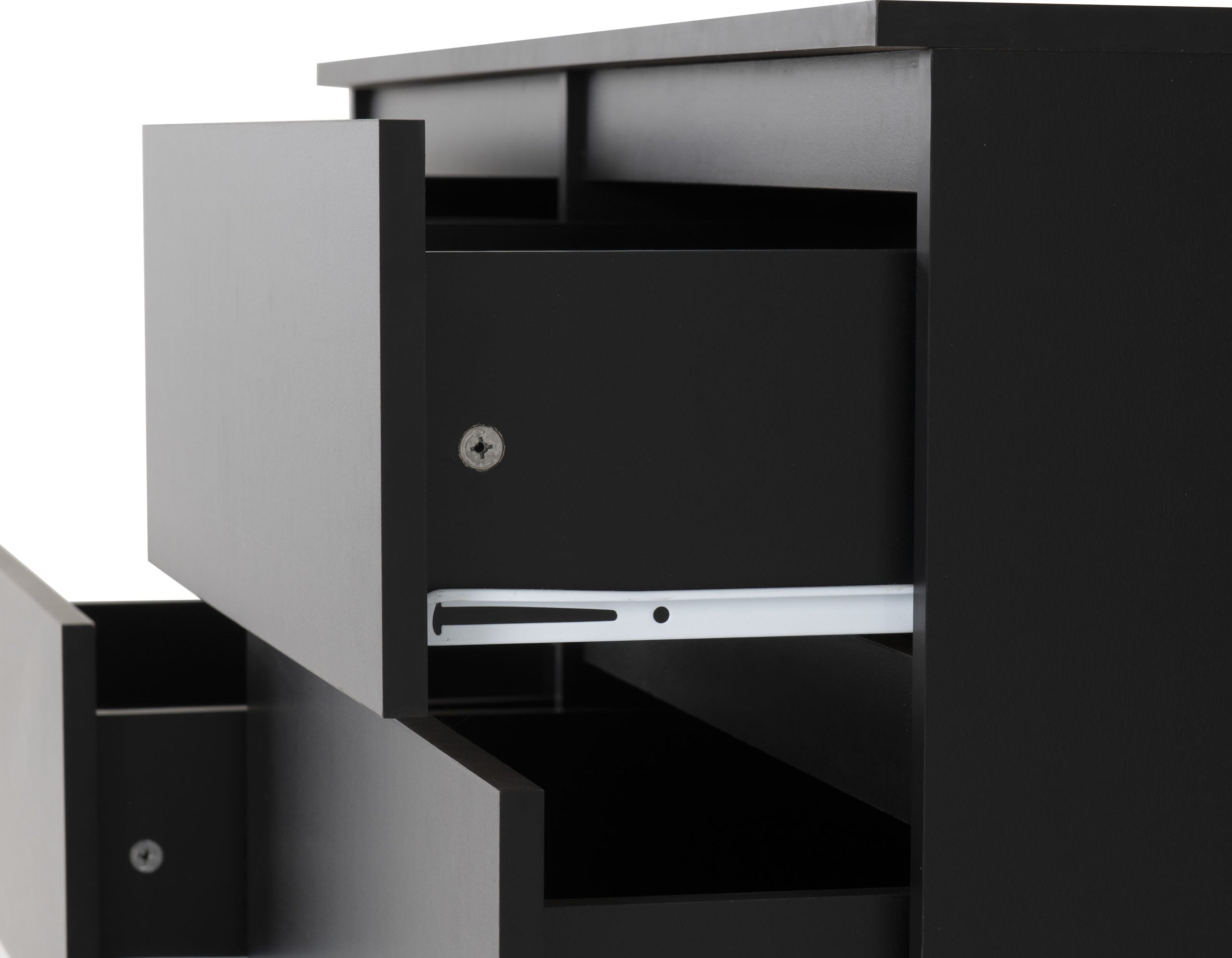 black 6 drawer dresser tall