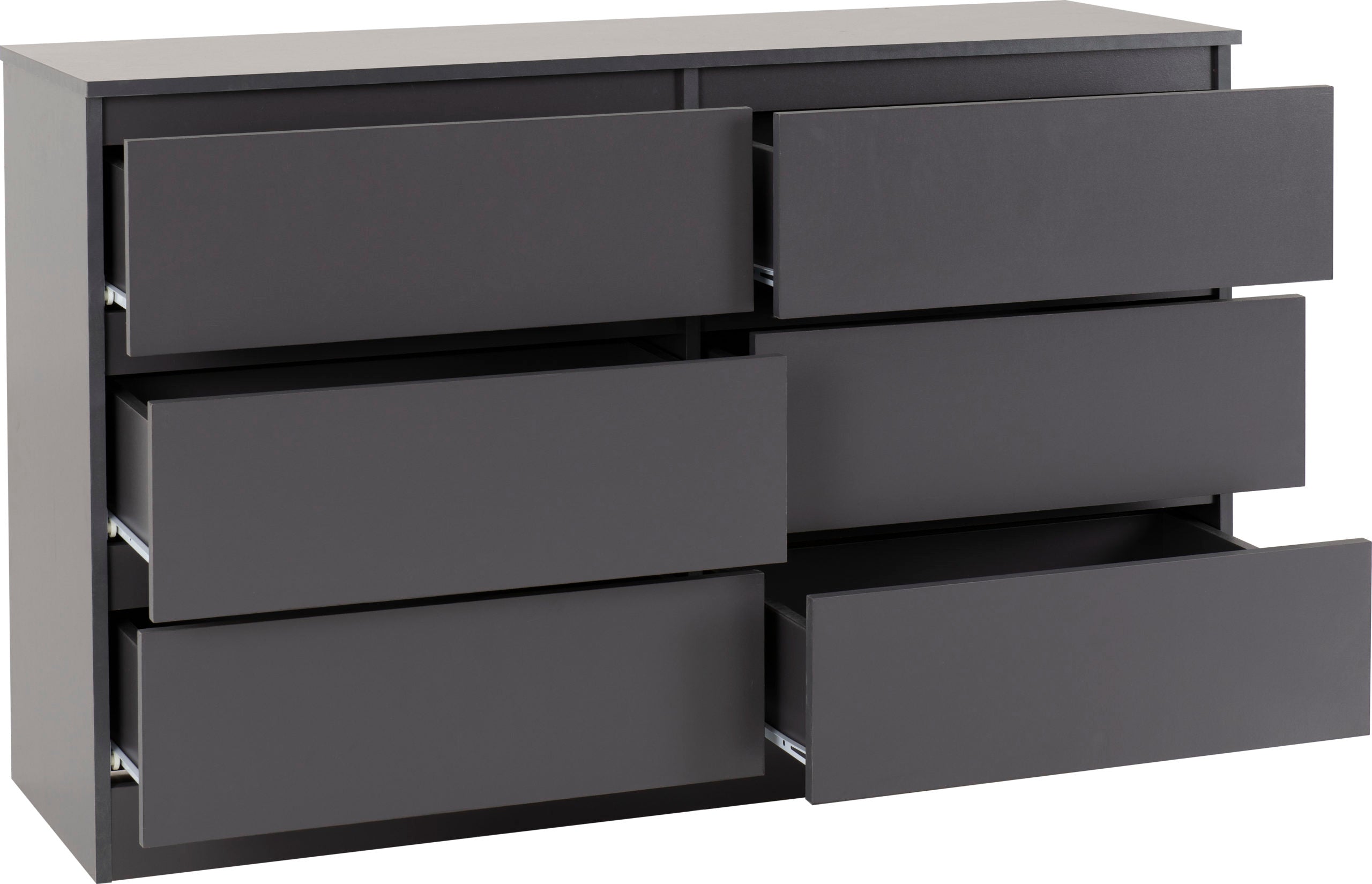 grey 6 drawer chest