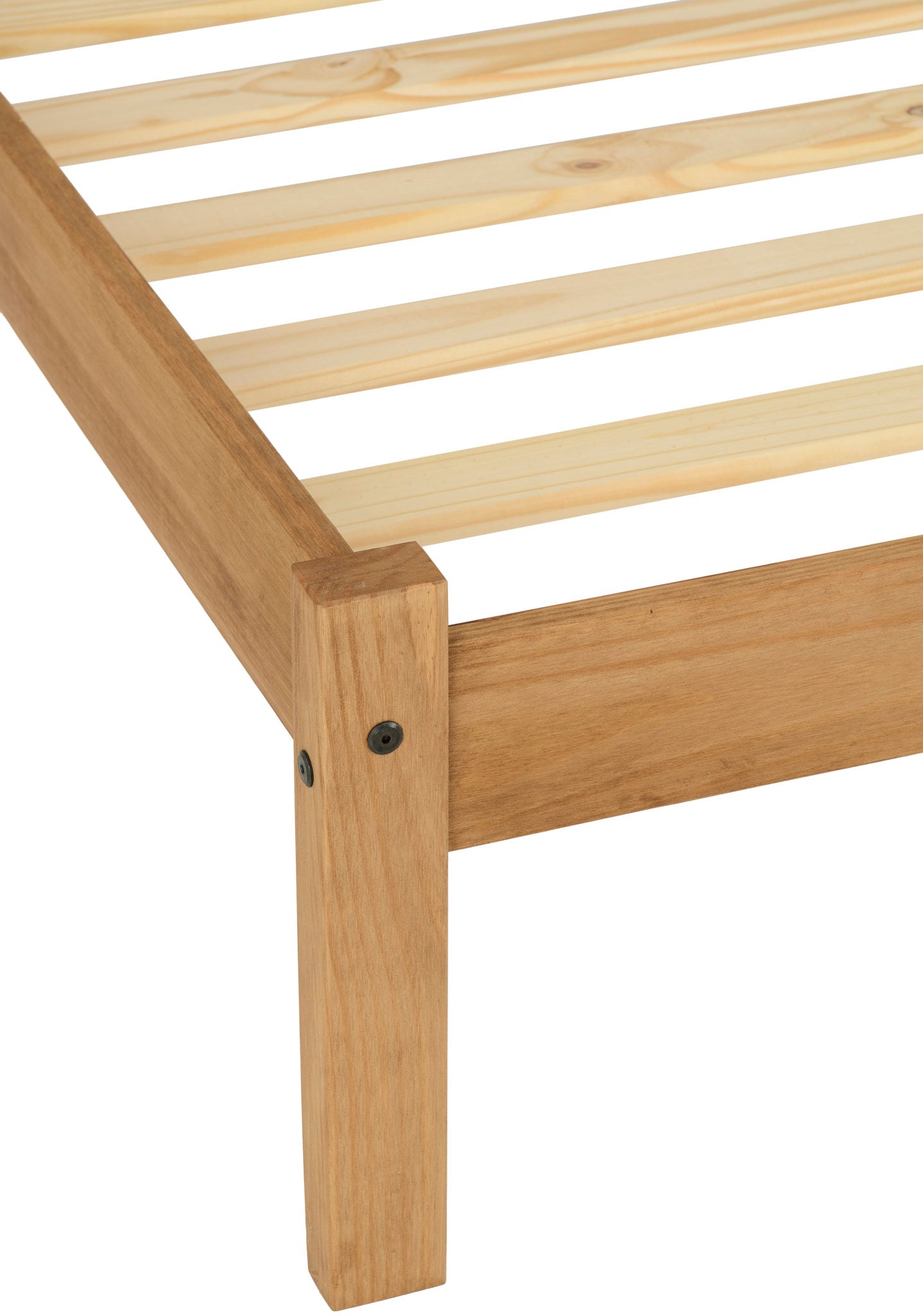 bed distressed waxed pine
