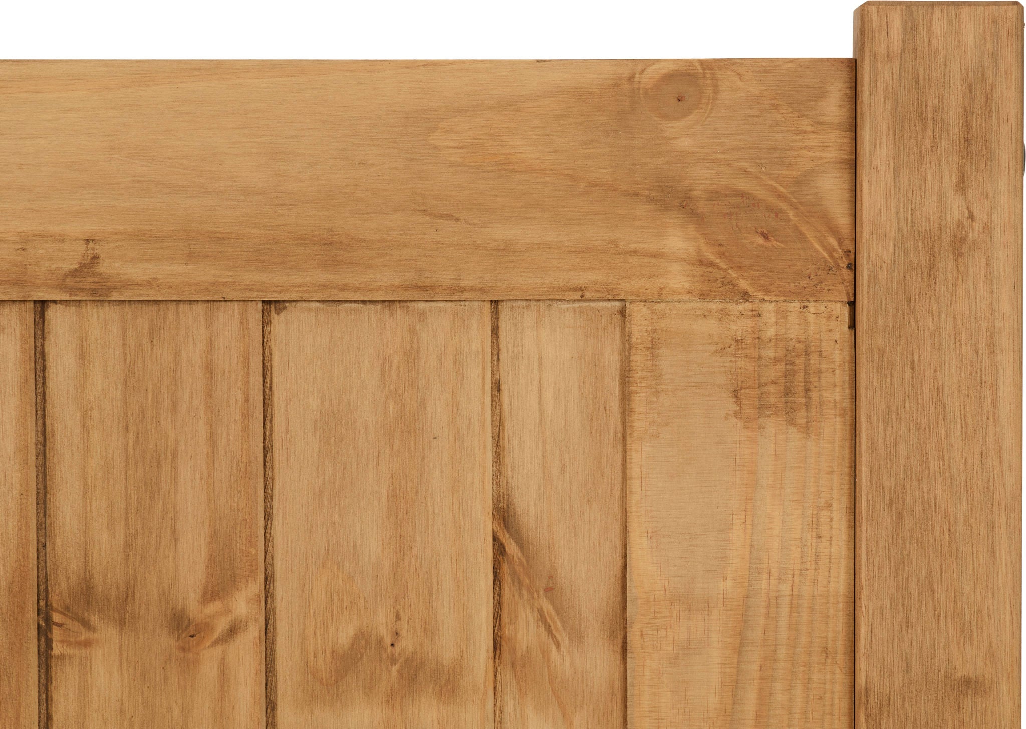 waxed pine single bed
