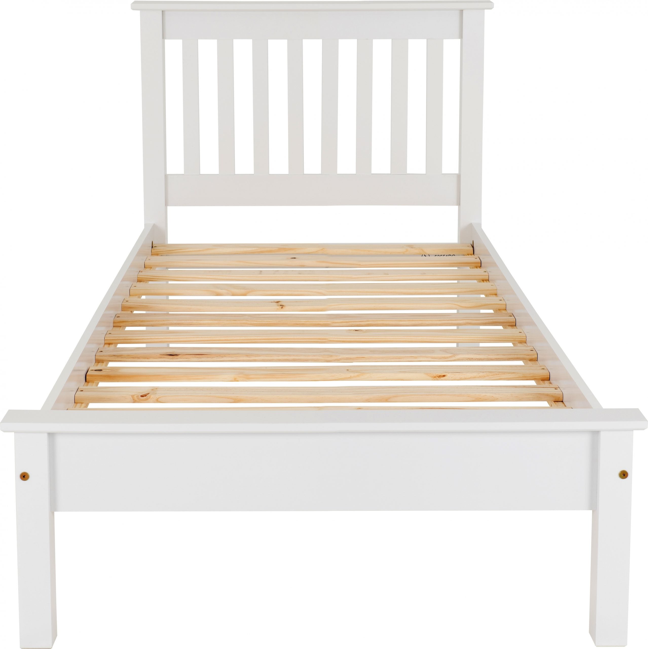 bed low foot end white