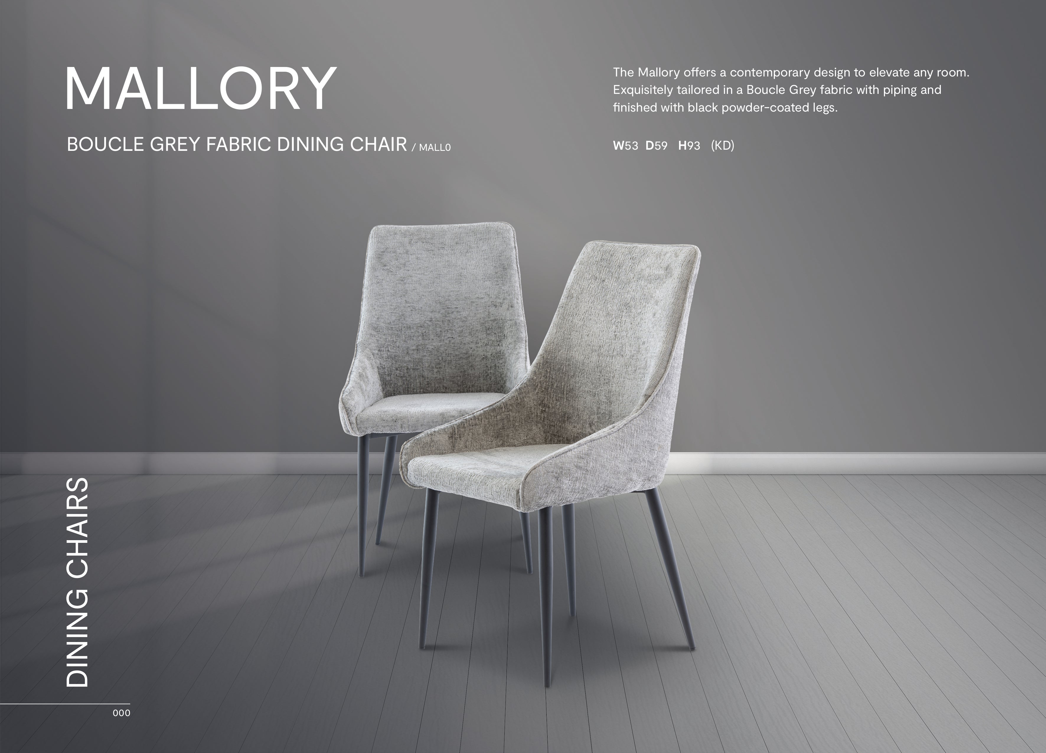 grey fabric dining room chairs