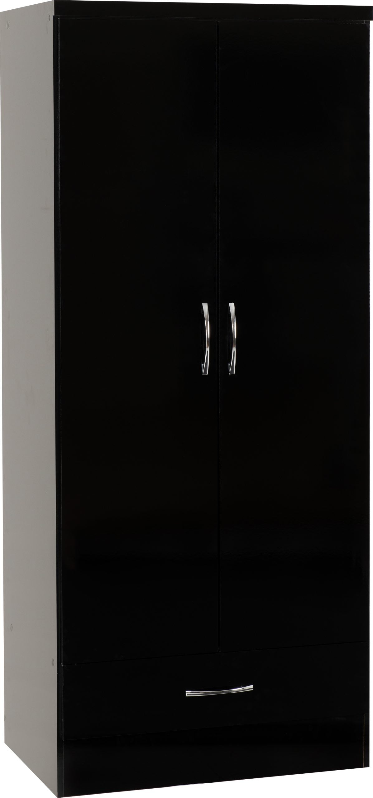black wardrobe set
