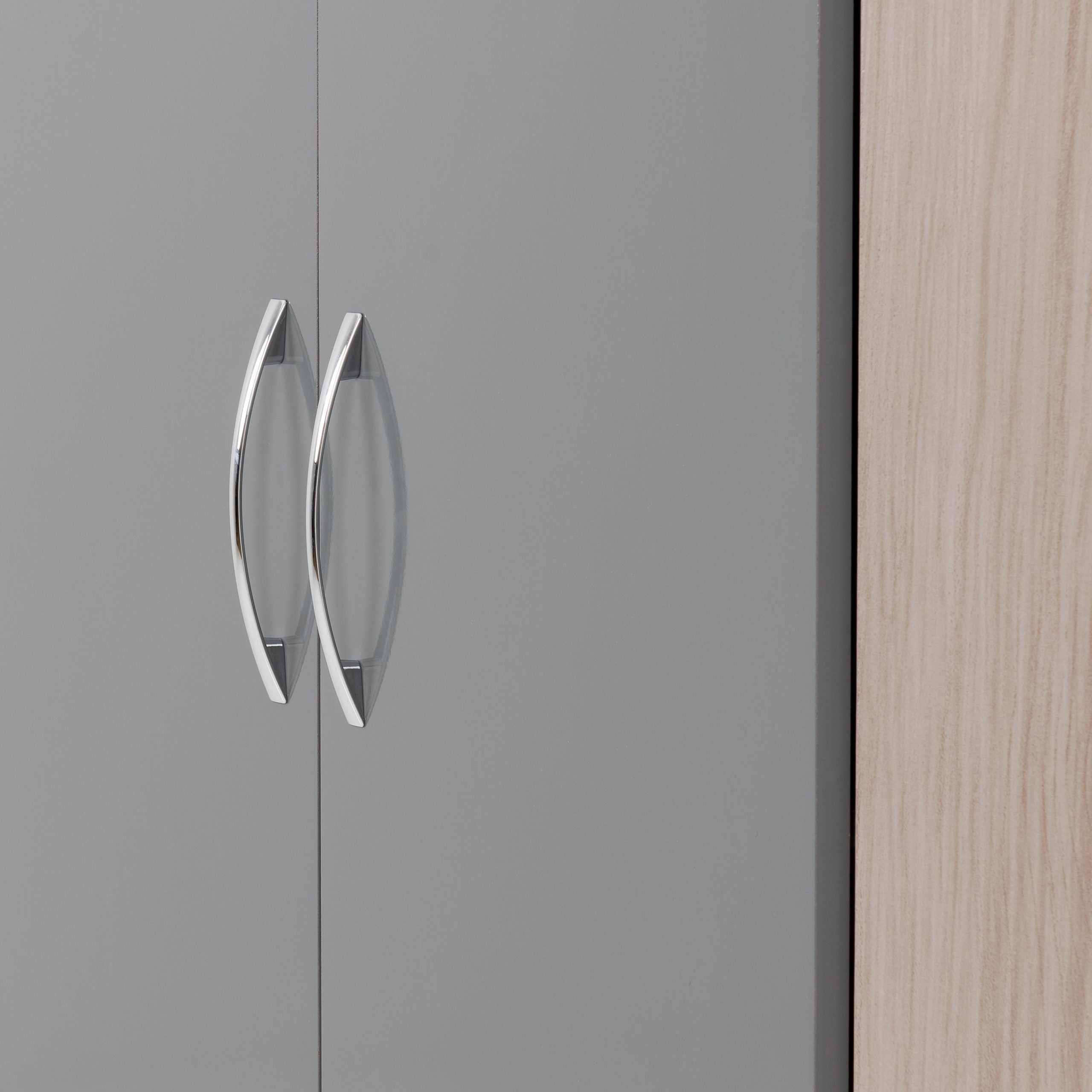 grey gloss wardrobe doors