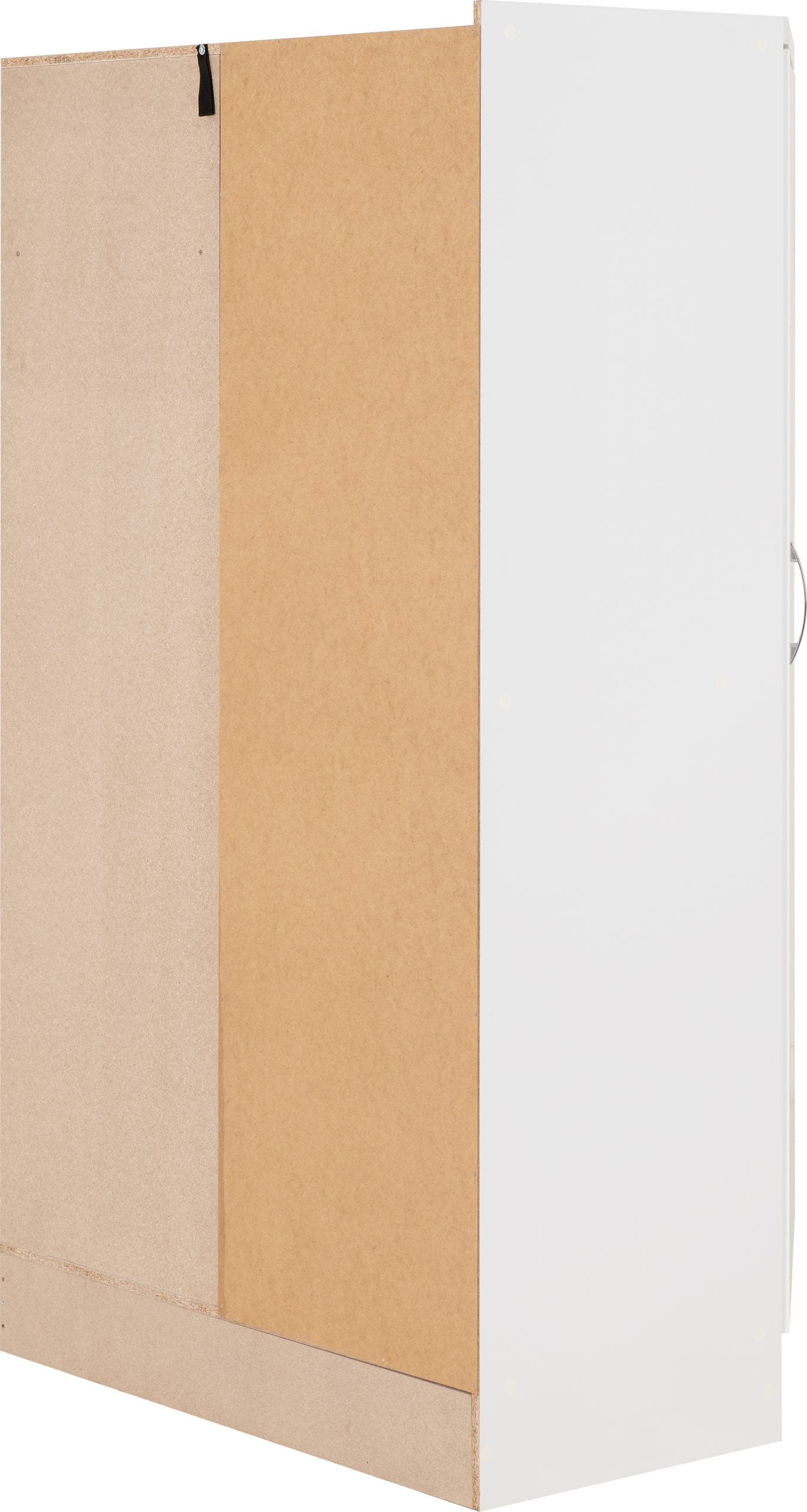 white gloss double wardrobe