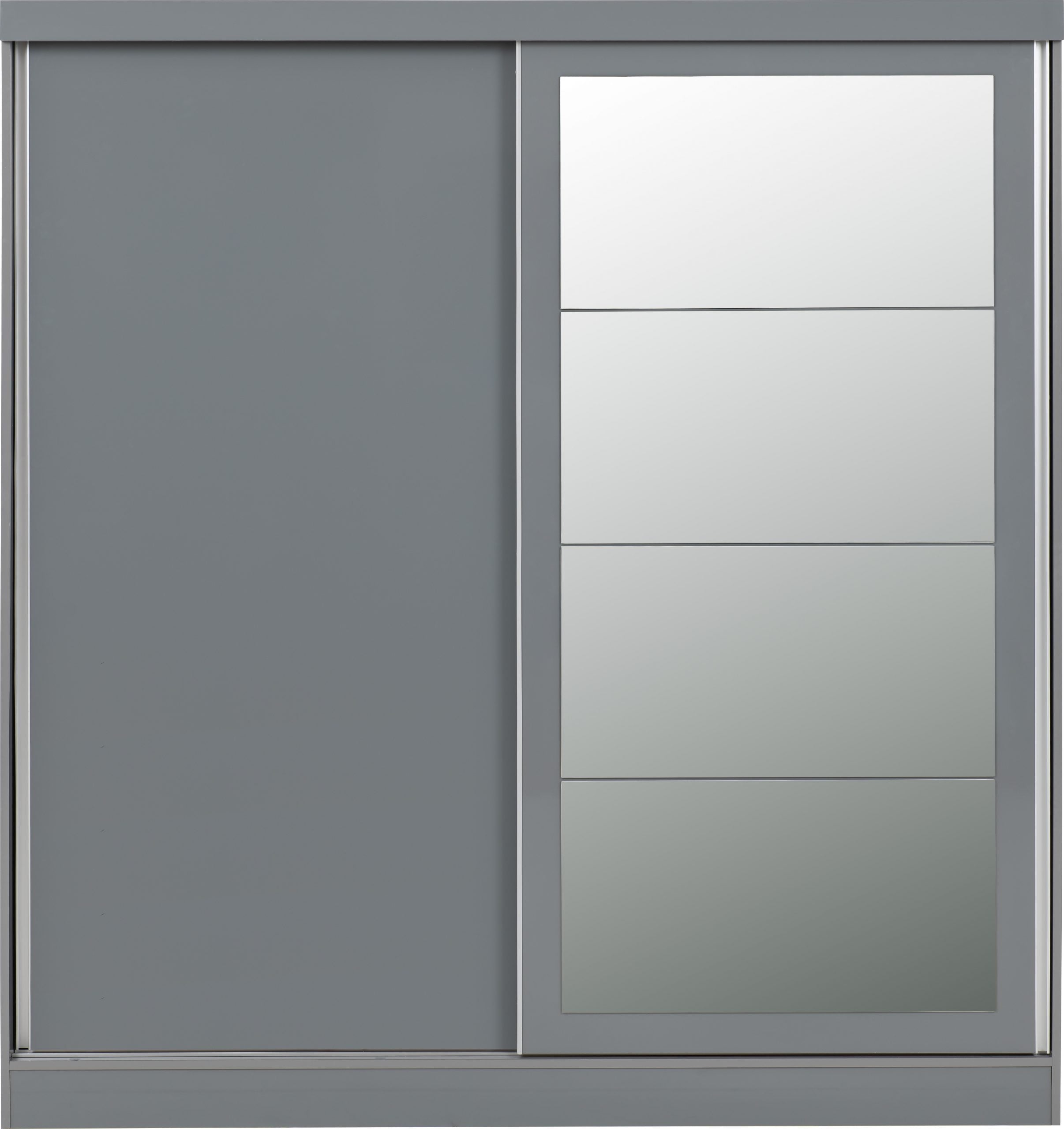 grey high gloss wardrobe
