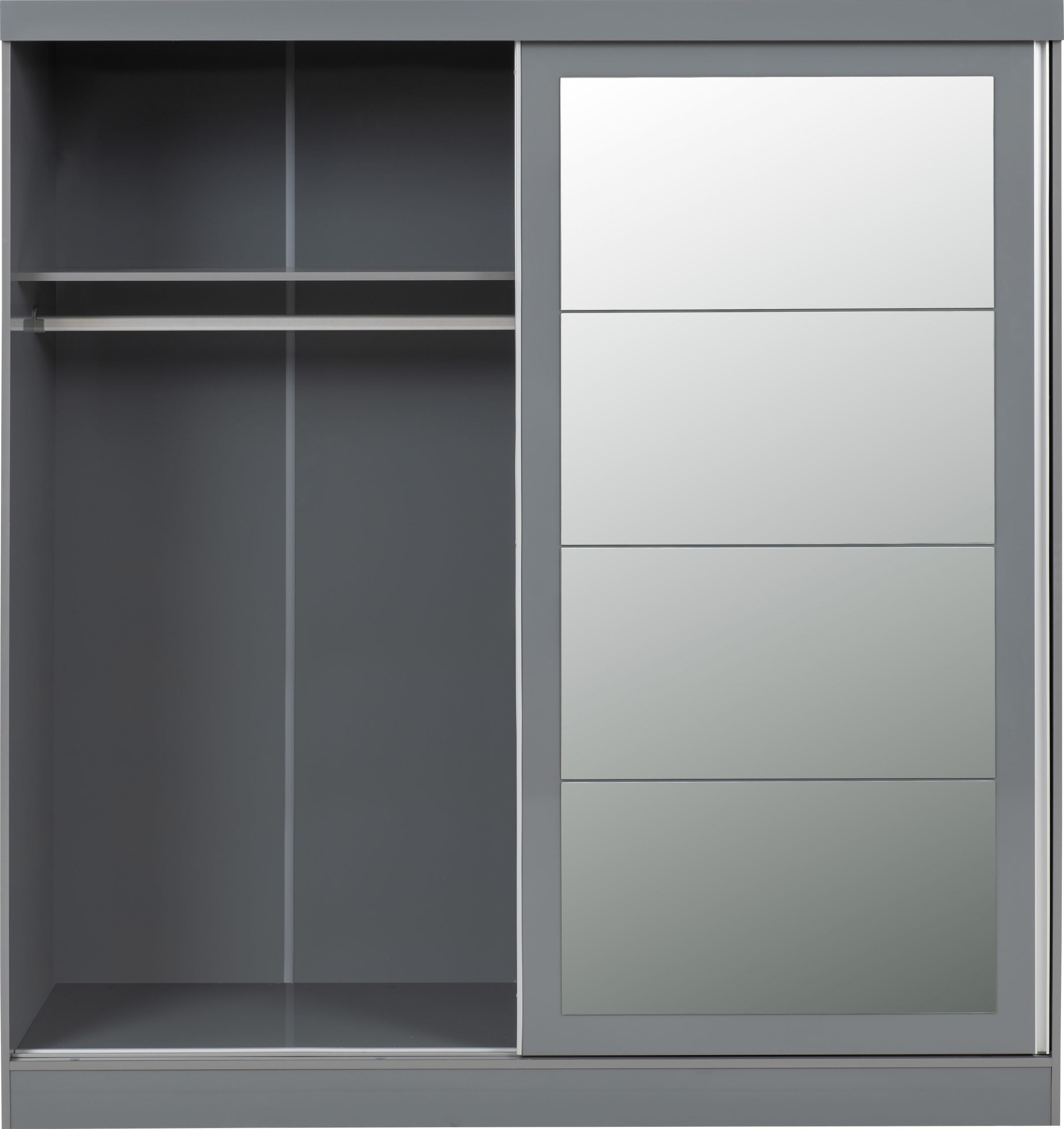 grey gloss wardrobe doors