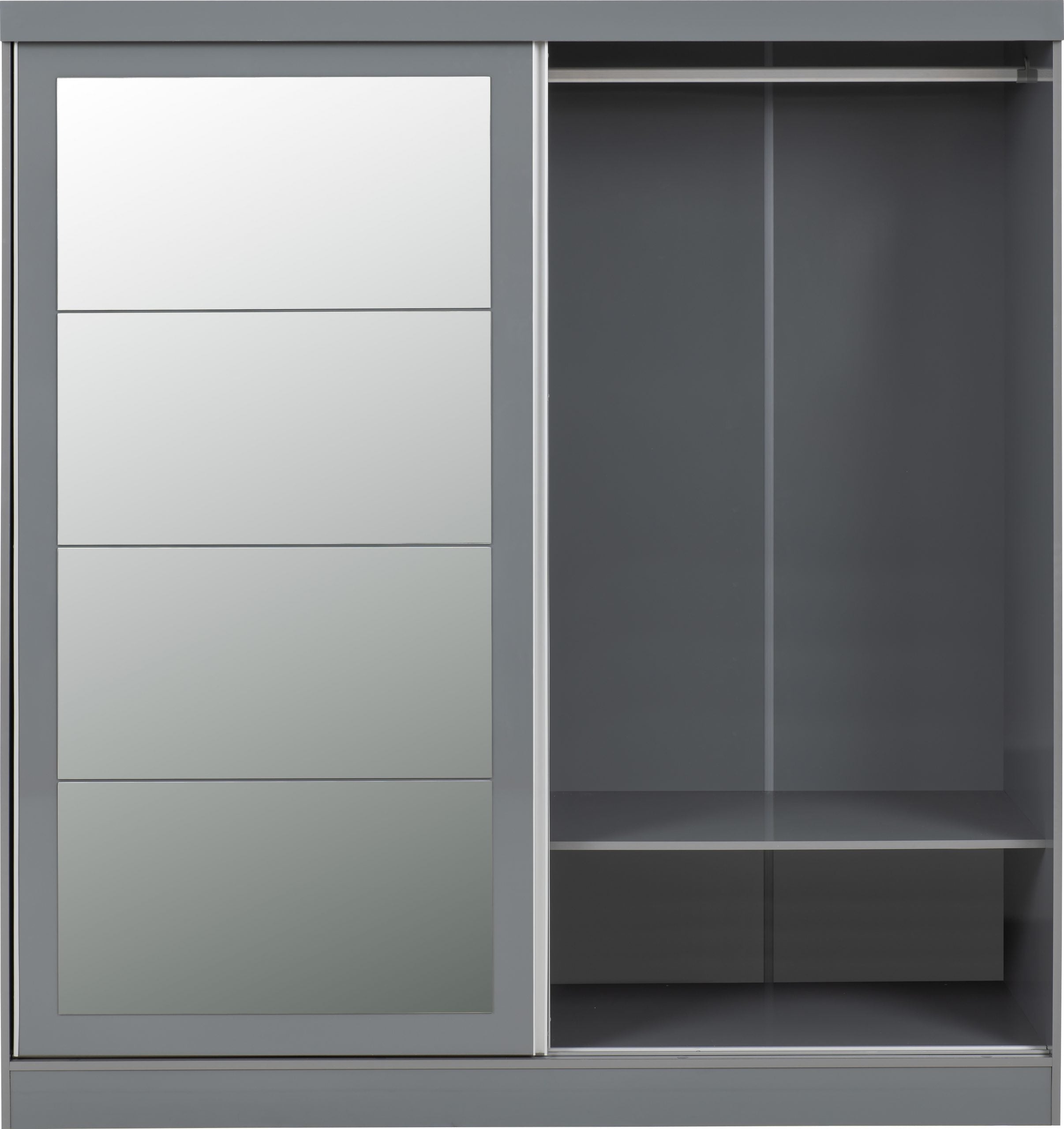 grey gloss wardrobes