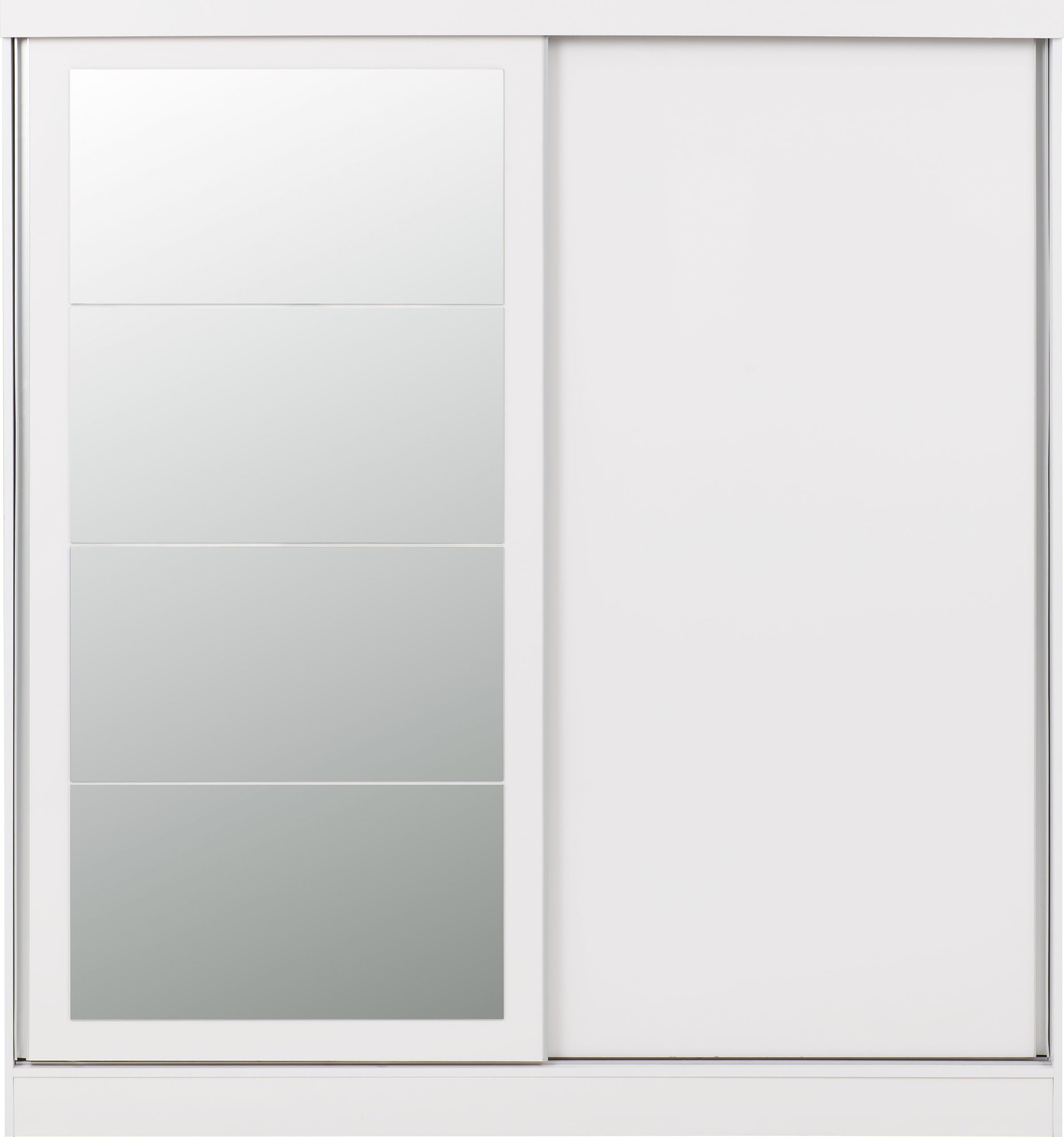 white gloss sliding wardrobe