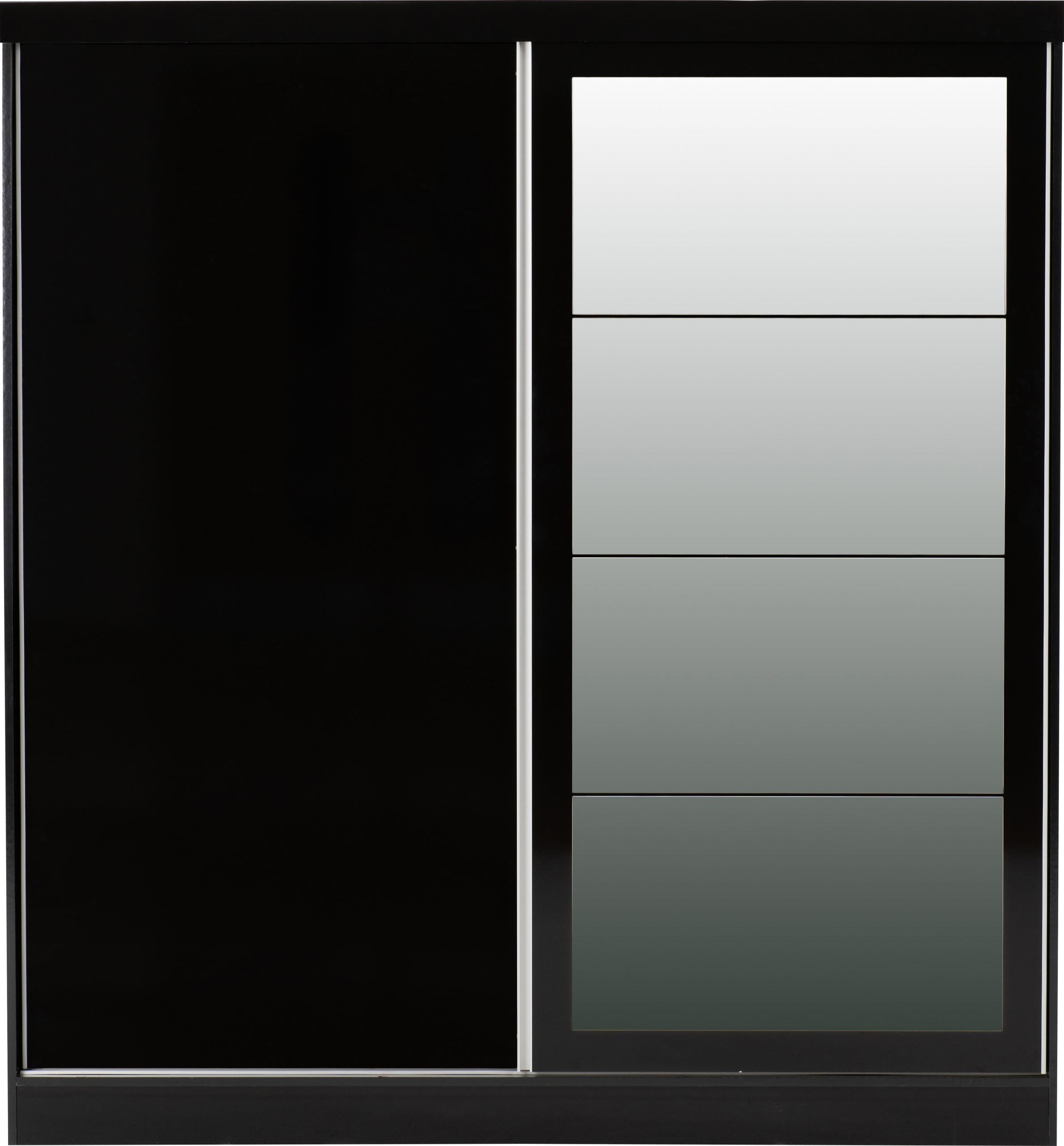 black high gloss wardrobe