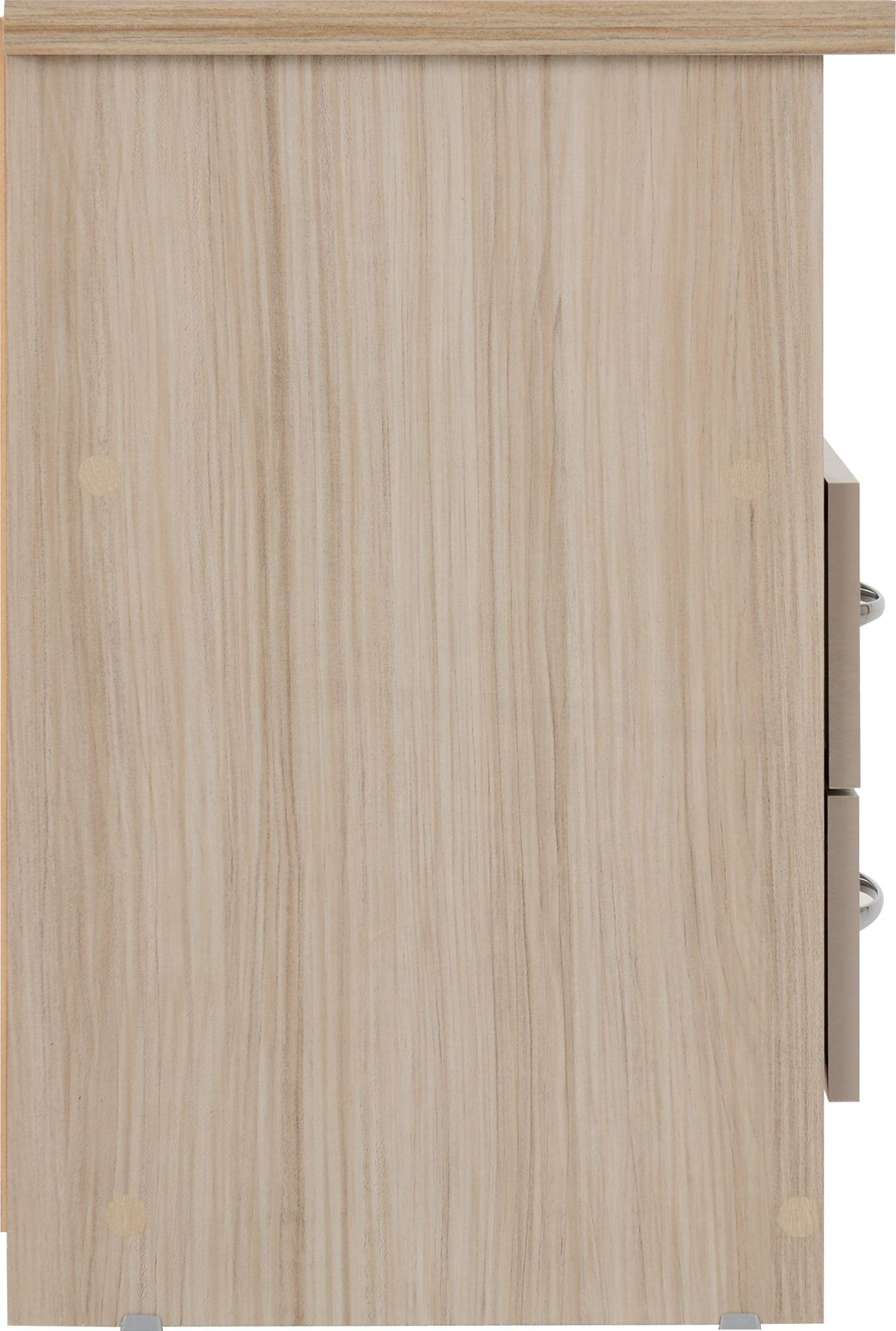 white bedside table