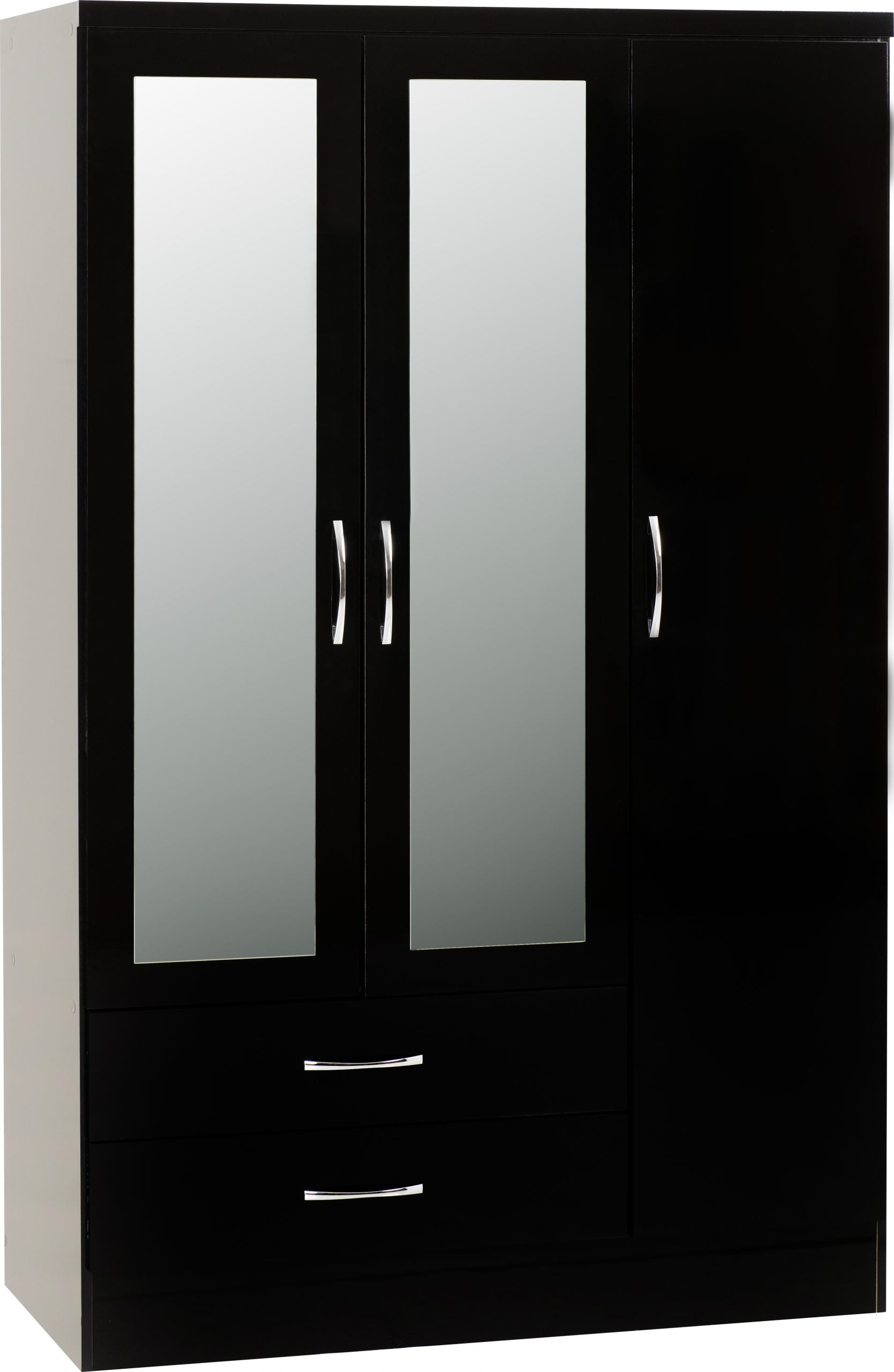 mirrored wardrobe set