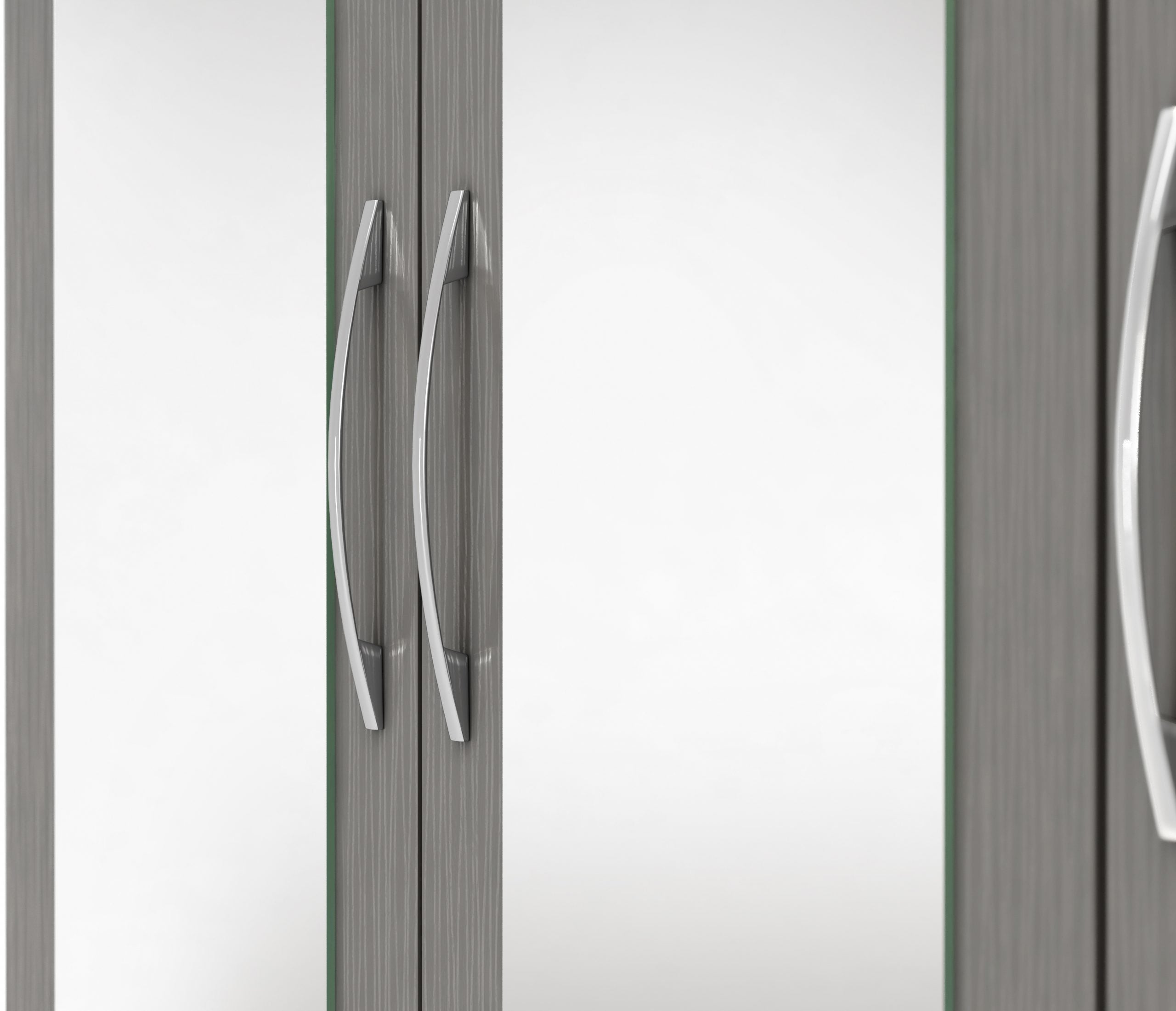 nevada 4 door mirrored wardrobe