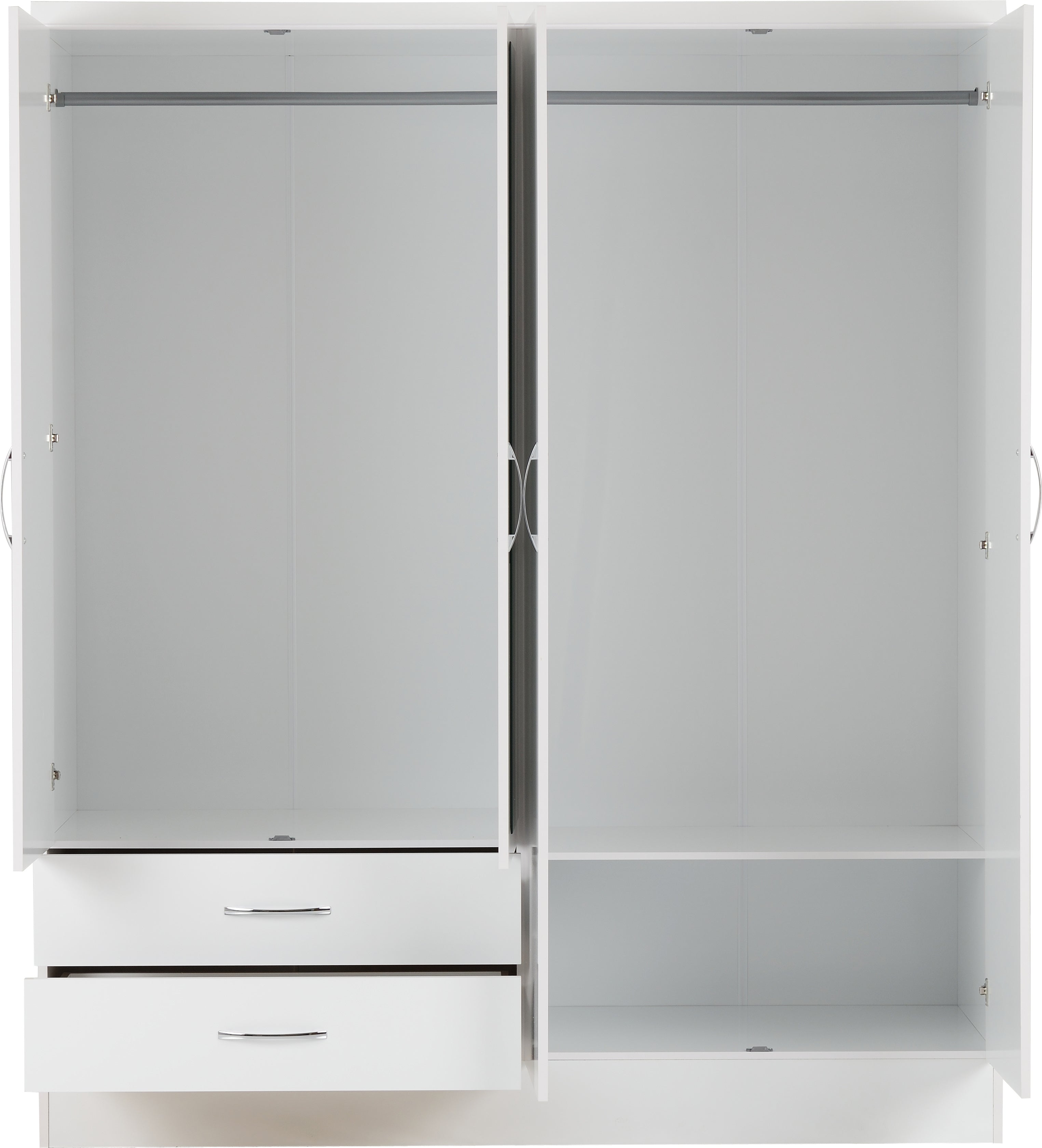 nevada 4 door 2 drawer wardrobe