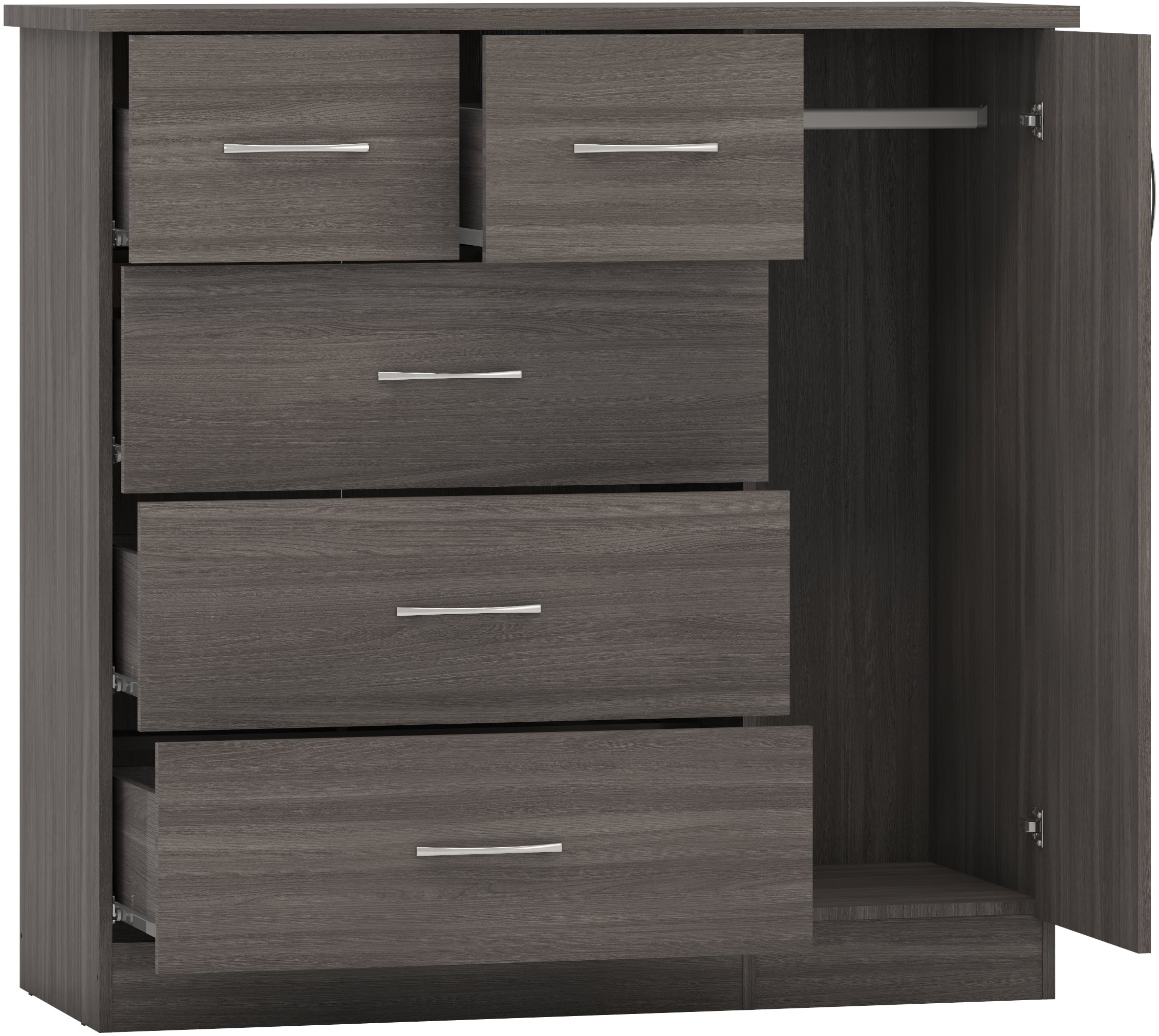 5 drawer low wardrobe