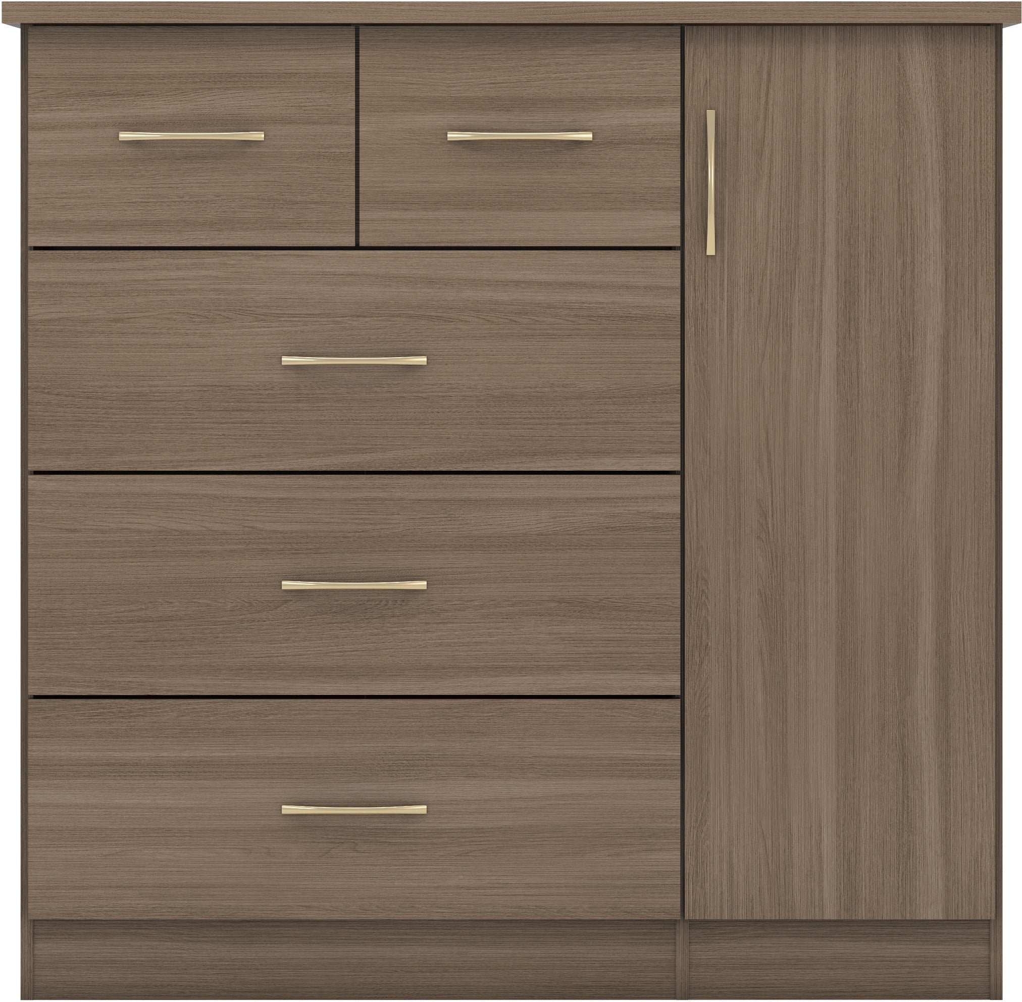 nevada 5 drawer low wardrobe