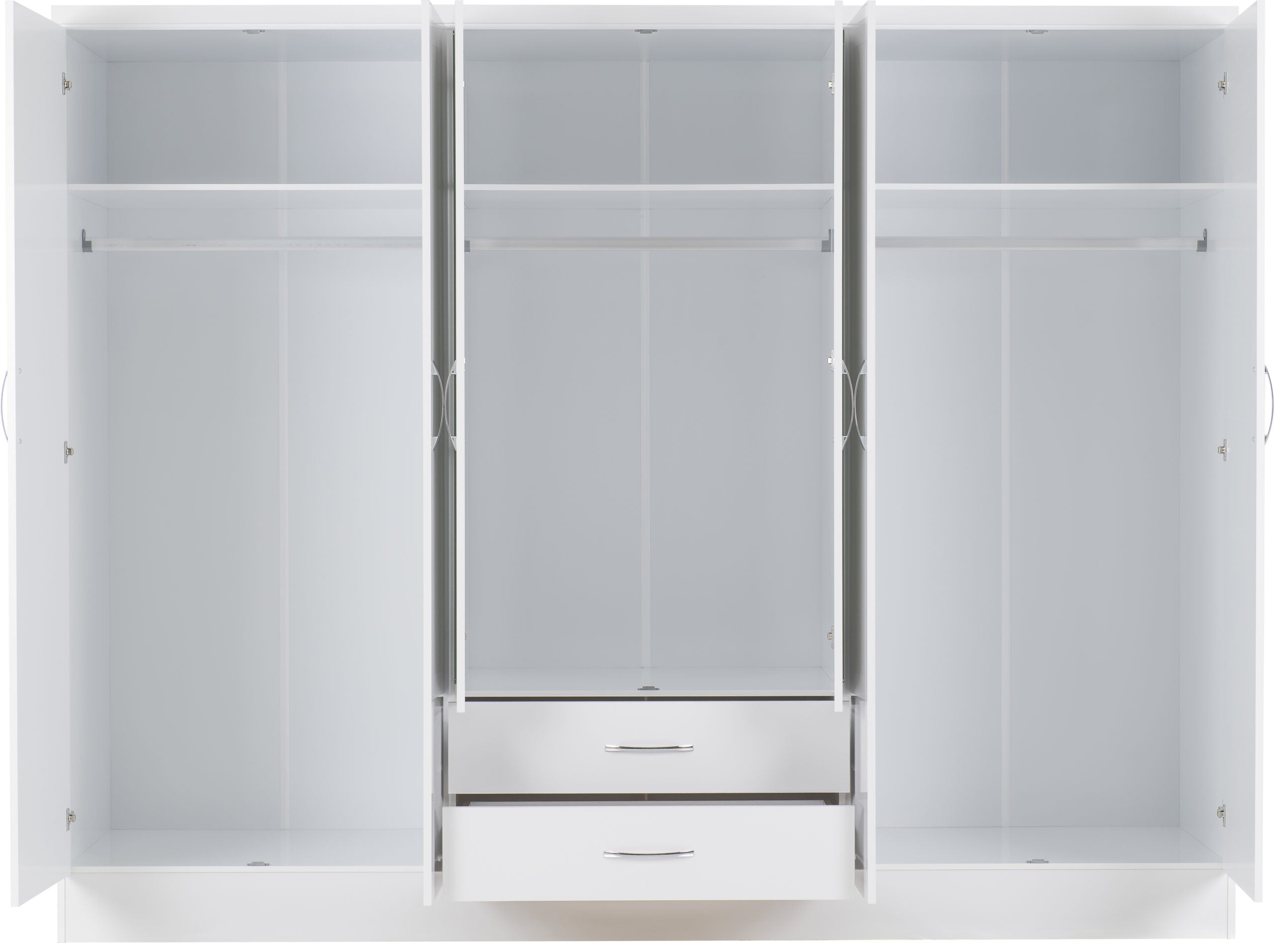 nevada 6 door 2 drawer wardrobe
