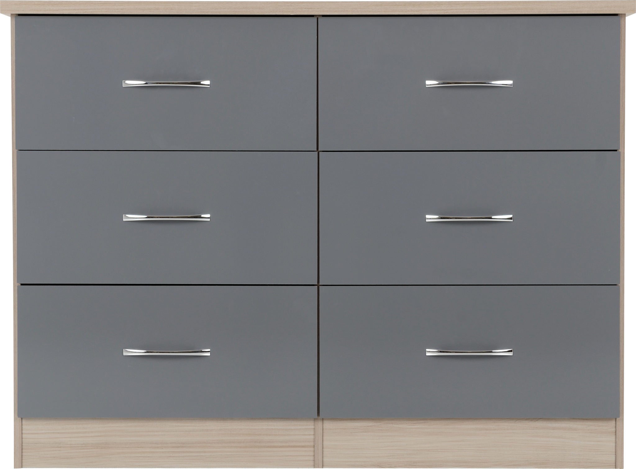 grey 6 drawer chest