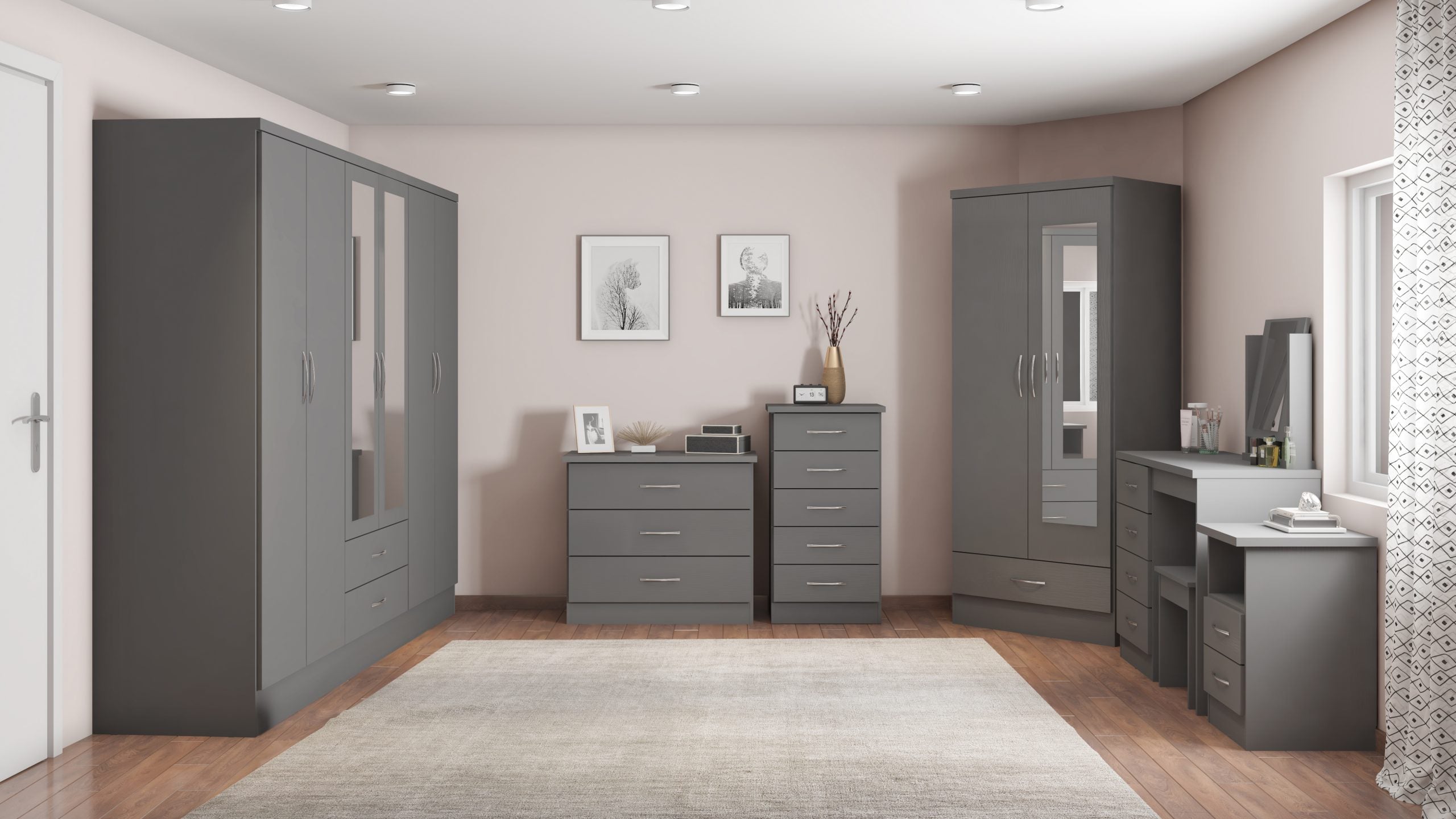 2 door drawer wardrobe
