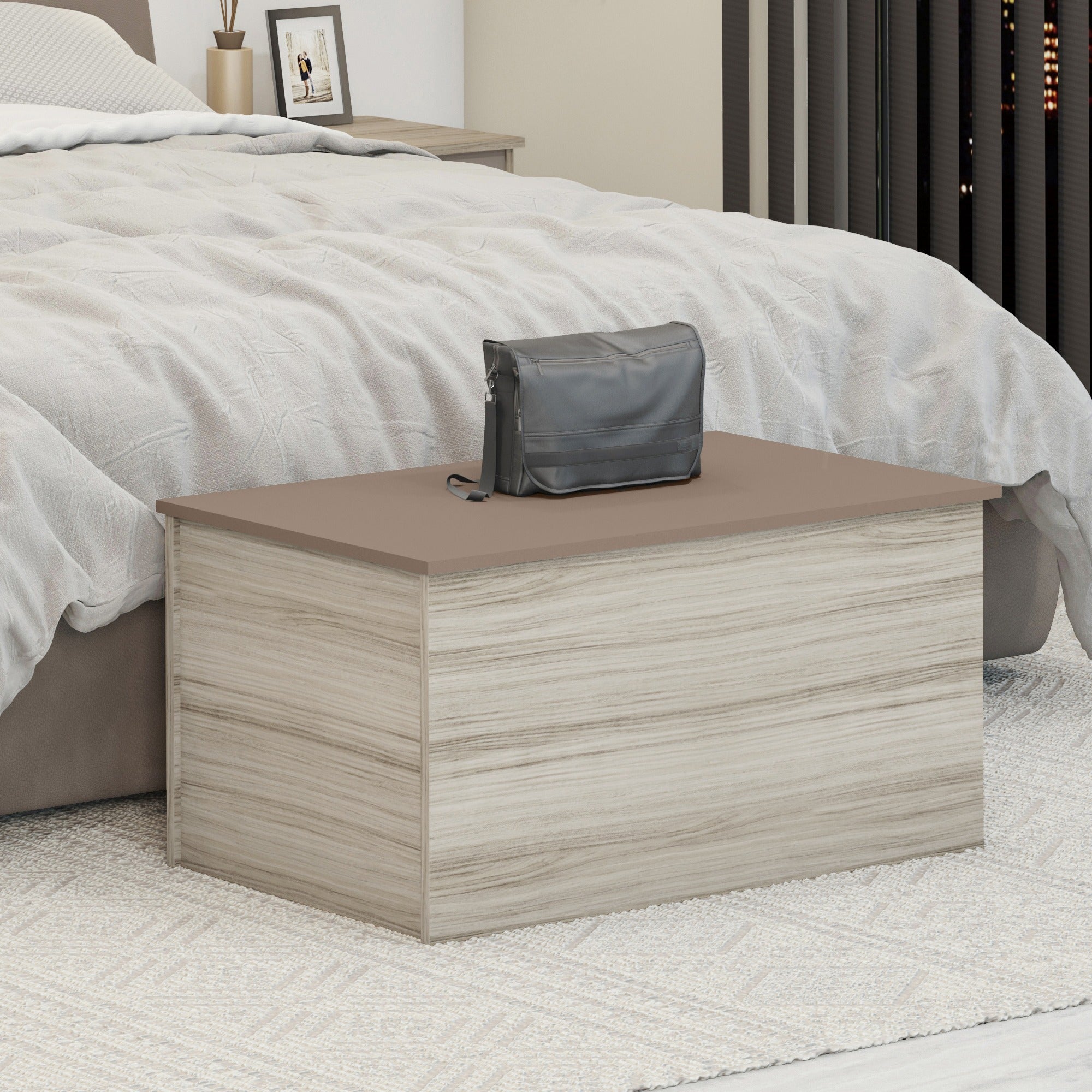 wooden blanket chest