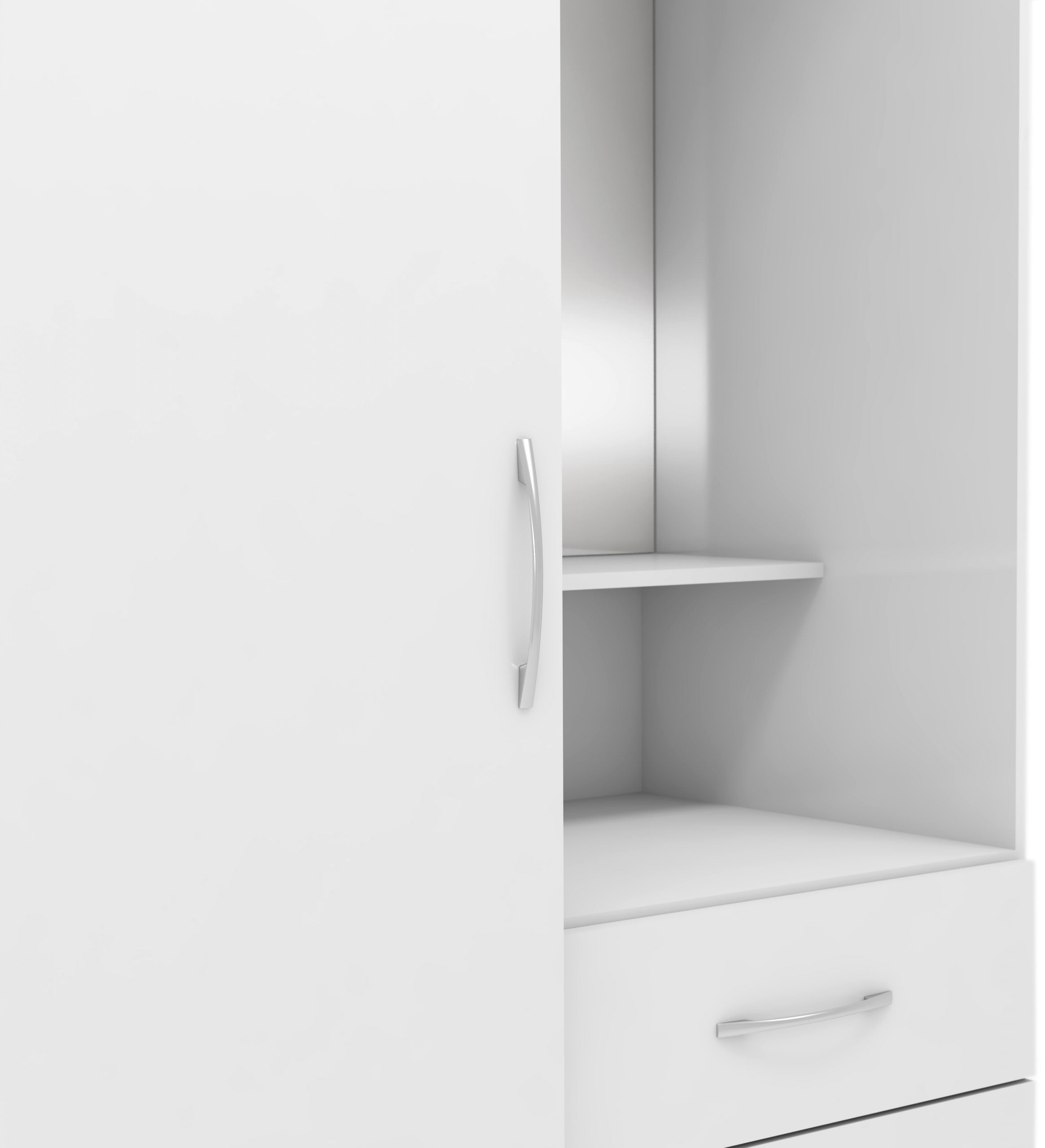single door wardrobe with drawers