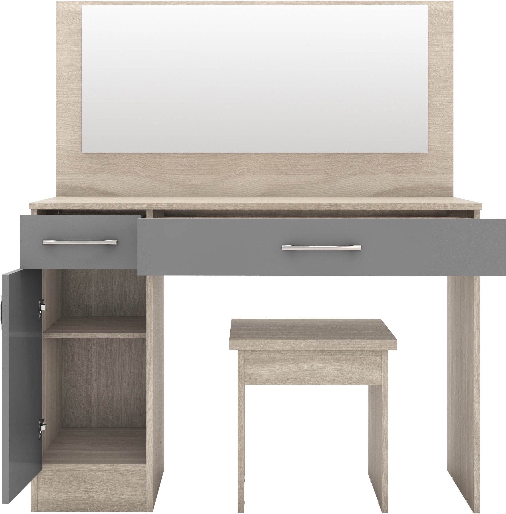 dressing table set grey