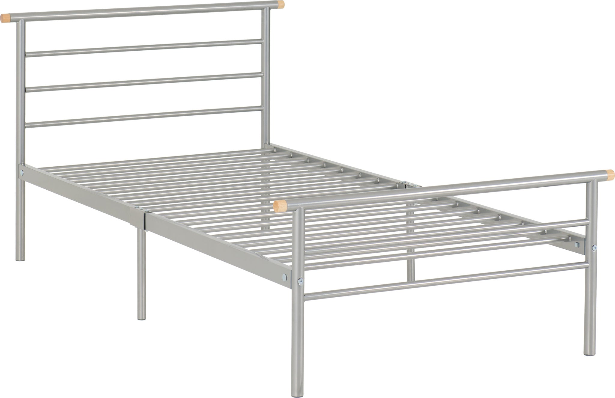 silver bed frame