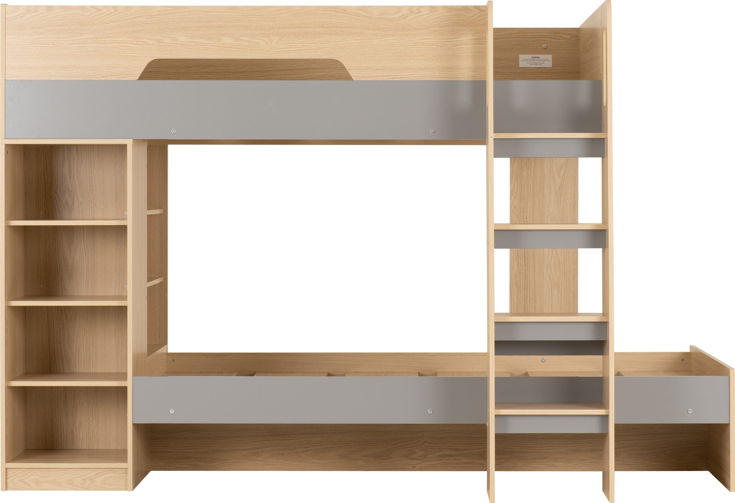 bunk bed grey