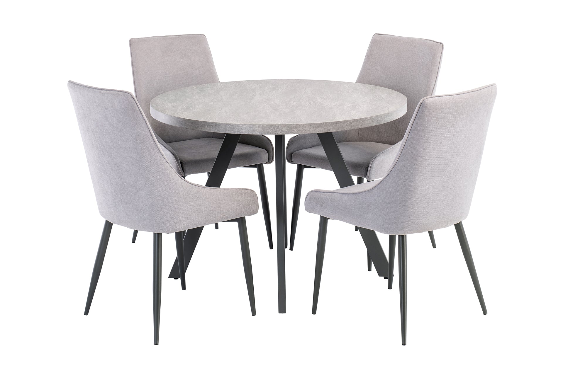 Rimbach 1.07m Light Grey Round Dining Table