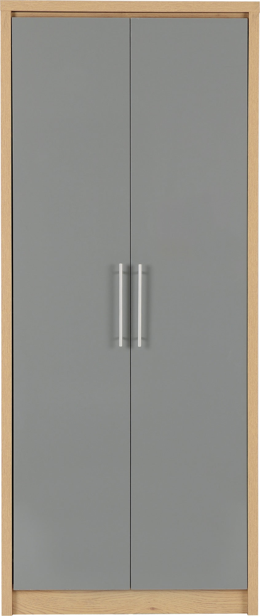 2 door wardrobe grey