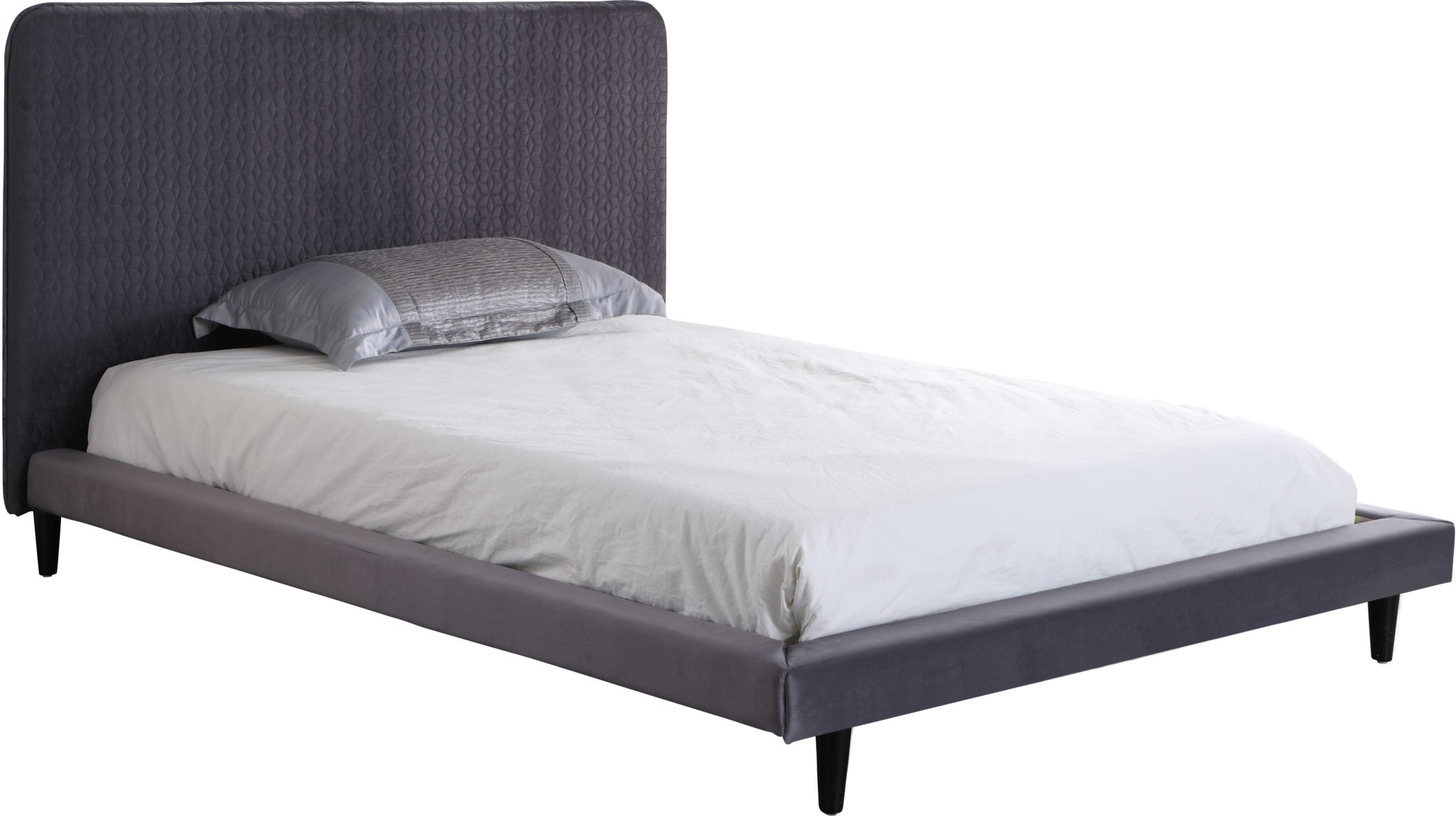 bed grey fabric